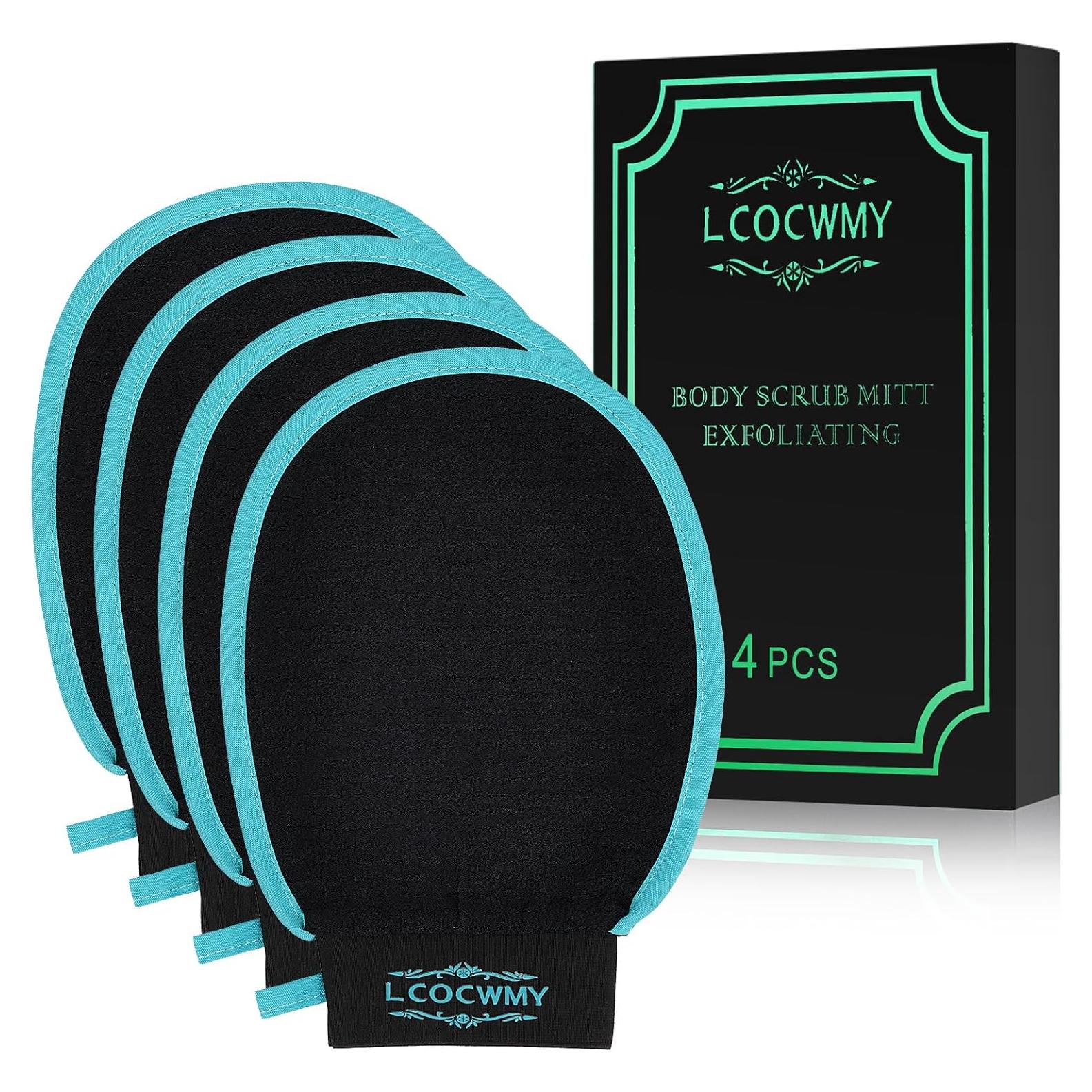 Guantes Exfoliantes LCOCWMY 4 Piezas Exfoliación Corporal