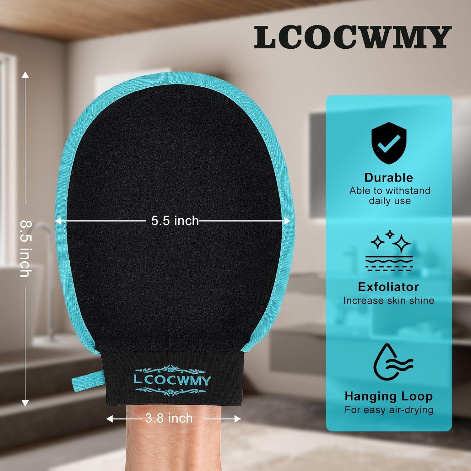 Guantes Exfoliantes LCOCWMY 4 Piezas Exfoliación Corporal