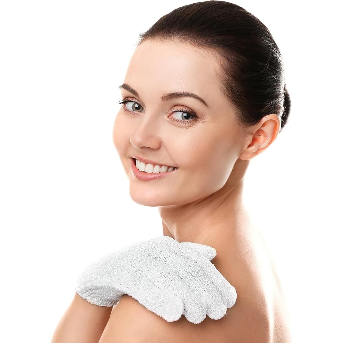 Guantes Exfoliantes Linda - Paquete de 4, Talla Única