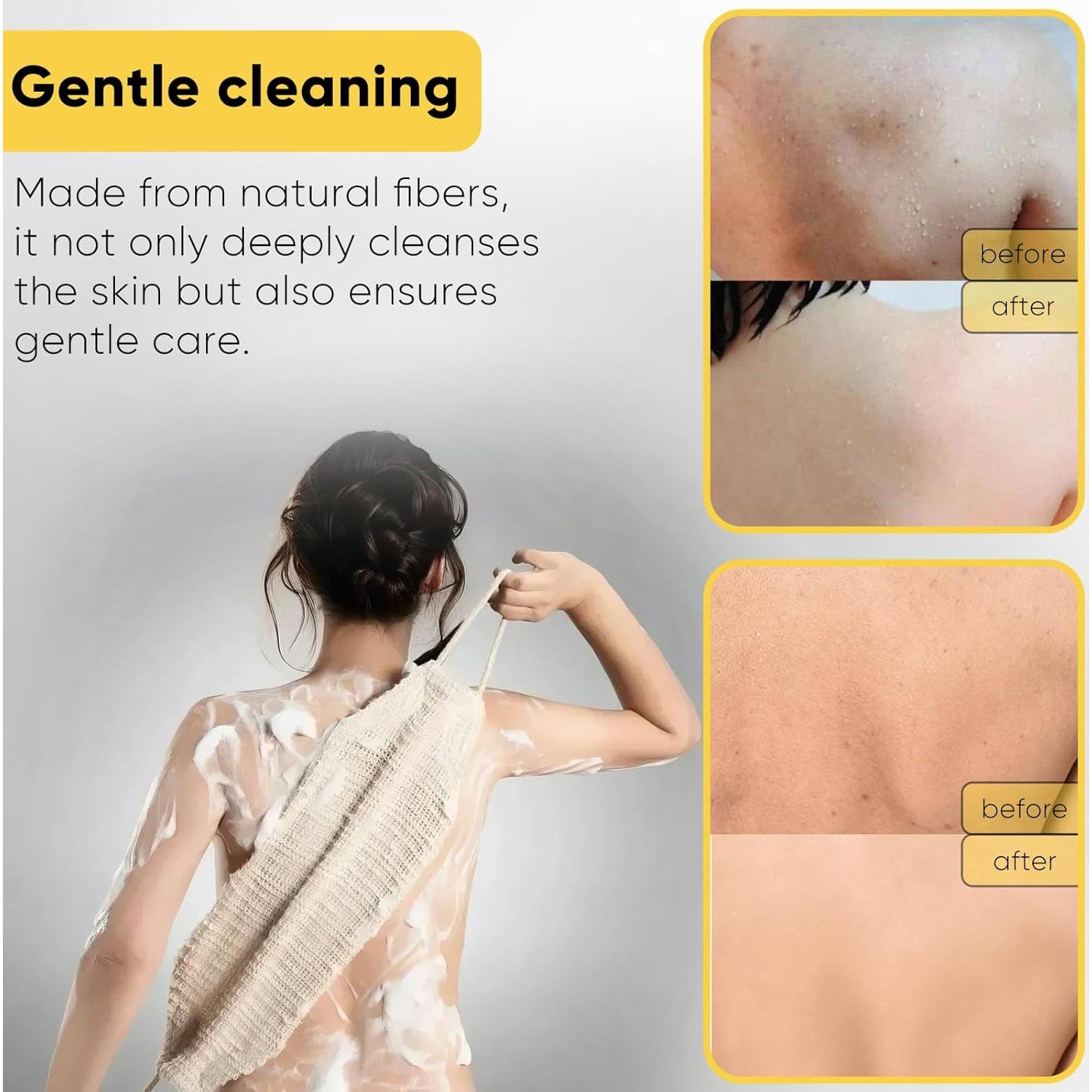 Esfregador Corporal Exfoliante MARRASSA Beige 83,82 cm