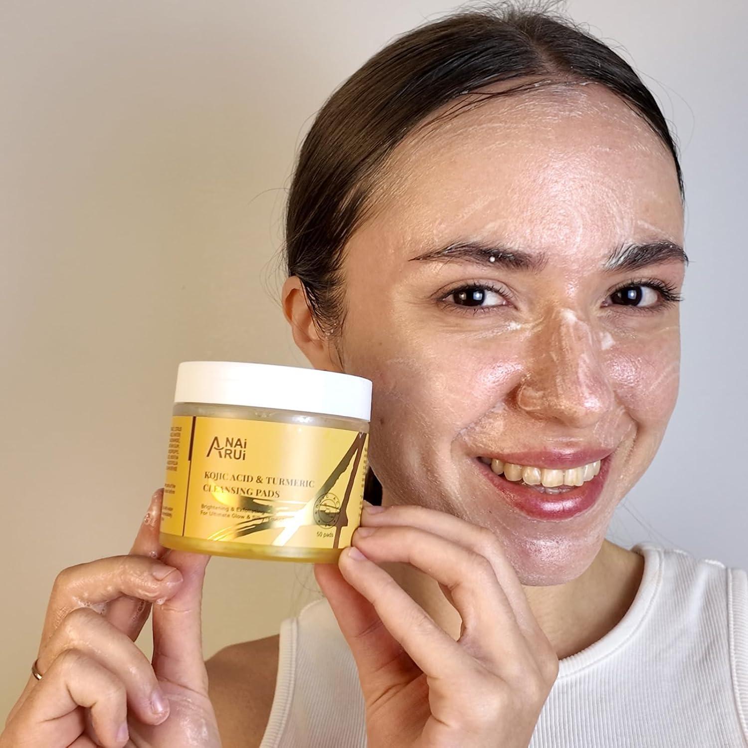 Almohadillas Exfoliantes ANAI RUI con Ácido Kójico y Cúrcuma 50 PCS