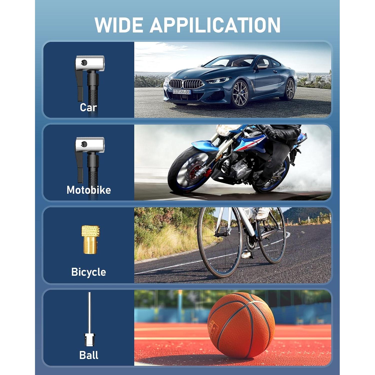 Compresor de Aire JUSUOX CZK-5642 150 PSI Portátil Inalámbrico