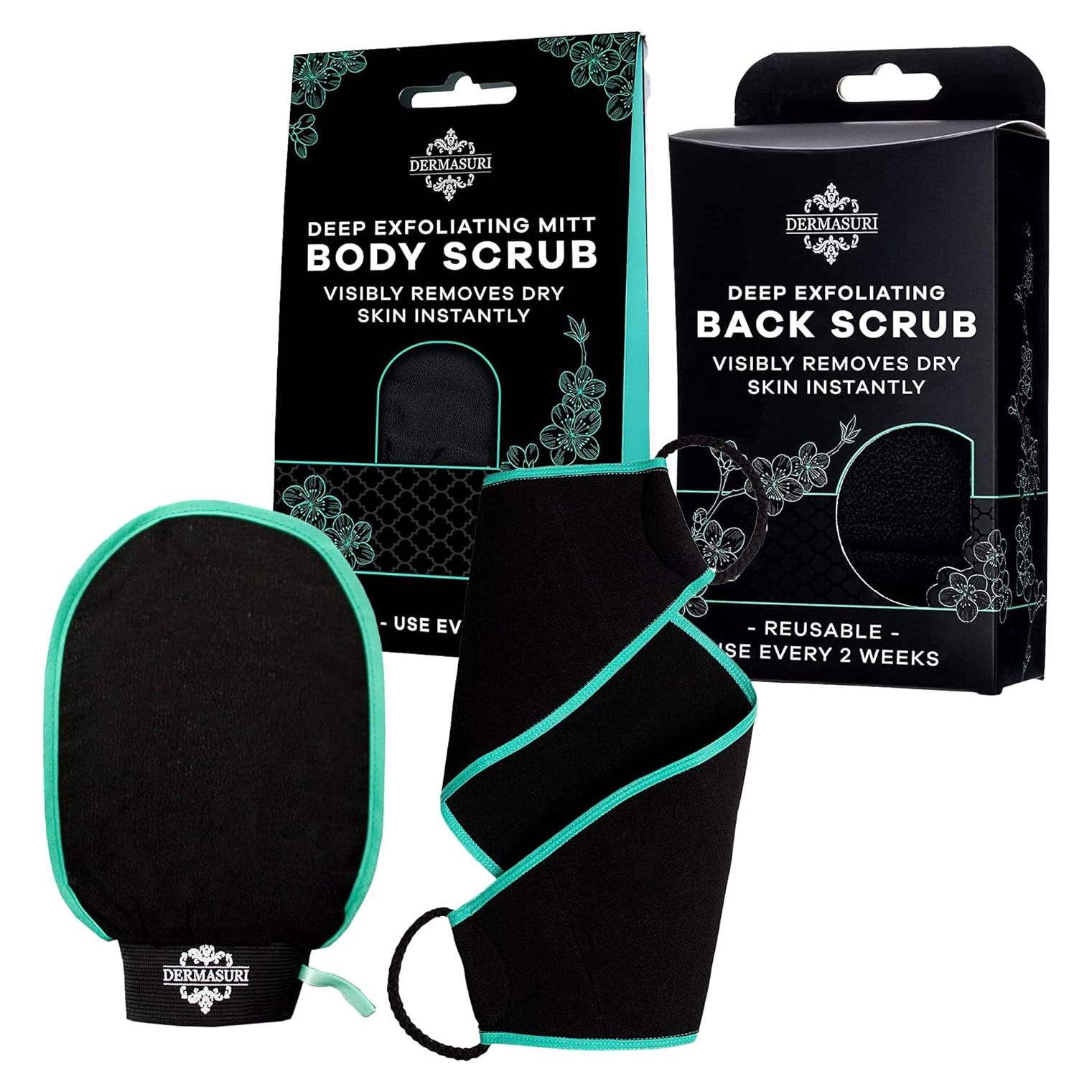 Conjunto Exfoliante Corporal Dermasuri - Mitón y Cepillo