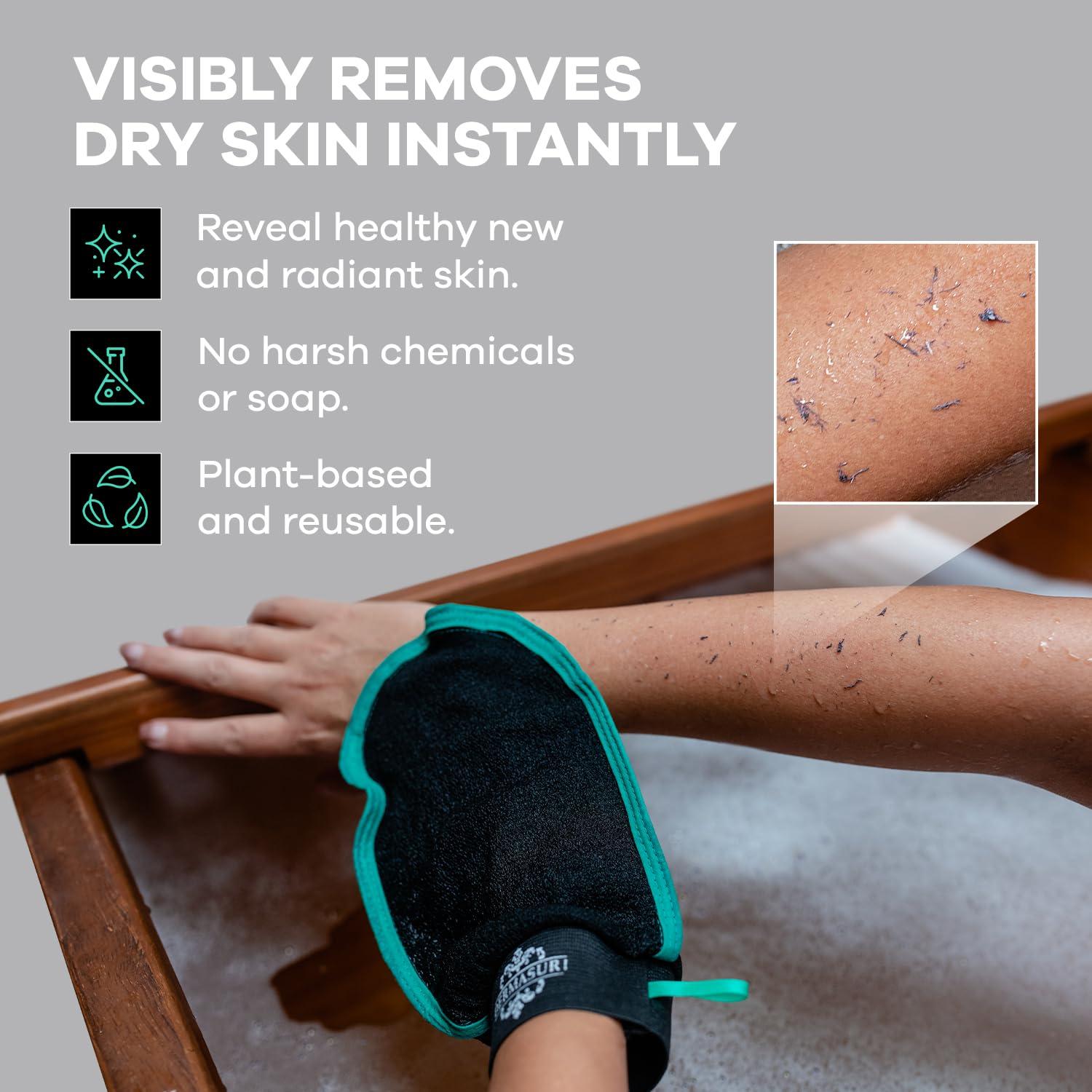 Conjunto Exfoliante Corporal Dermasuri - Mitón y Cepillo