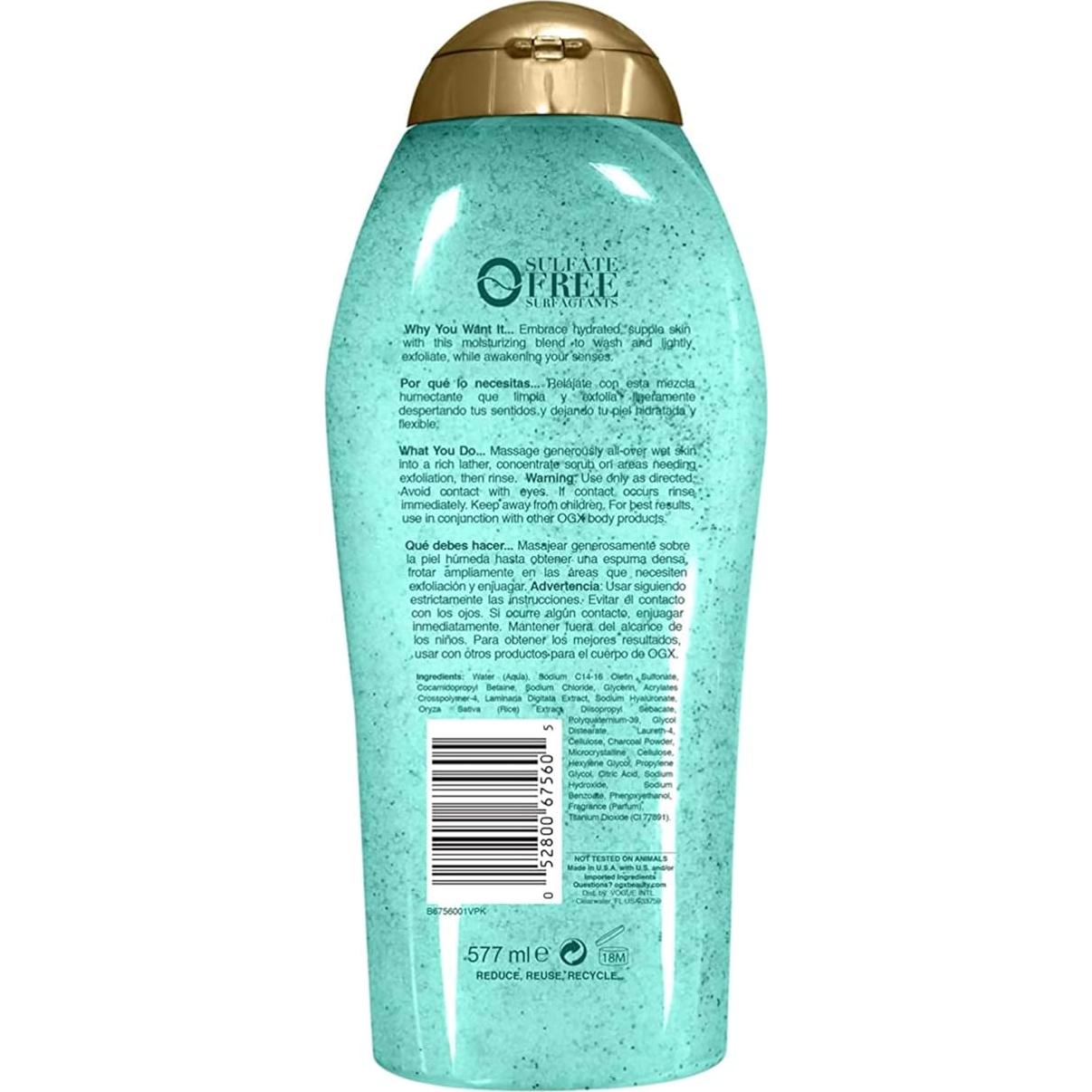 OGX Exfoliante Corporal Algas Marinas 580 ml Sin Sulfatos