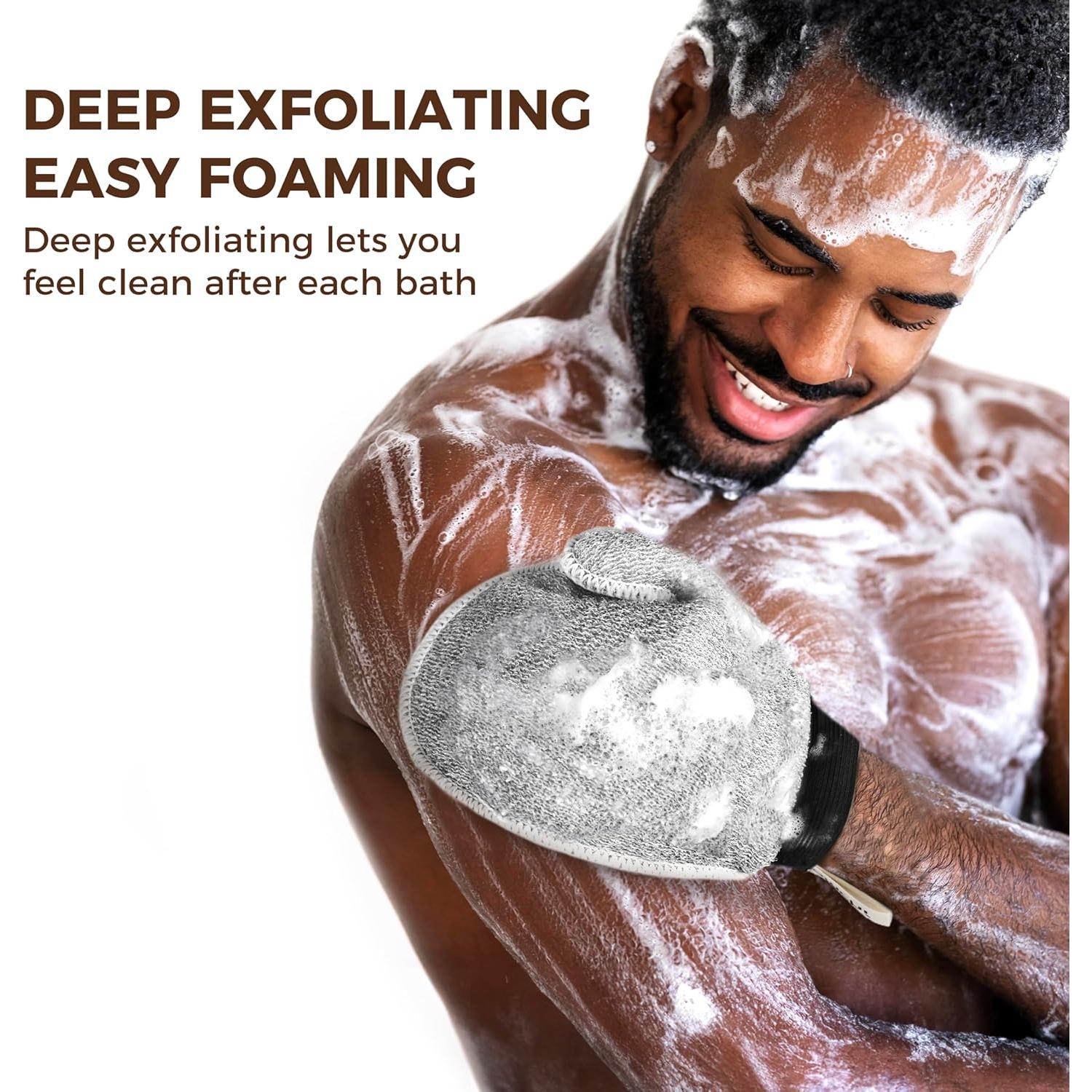 Guantes Exfoliantes ZOMCHI Doble Textura 2 Piezas