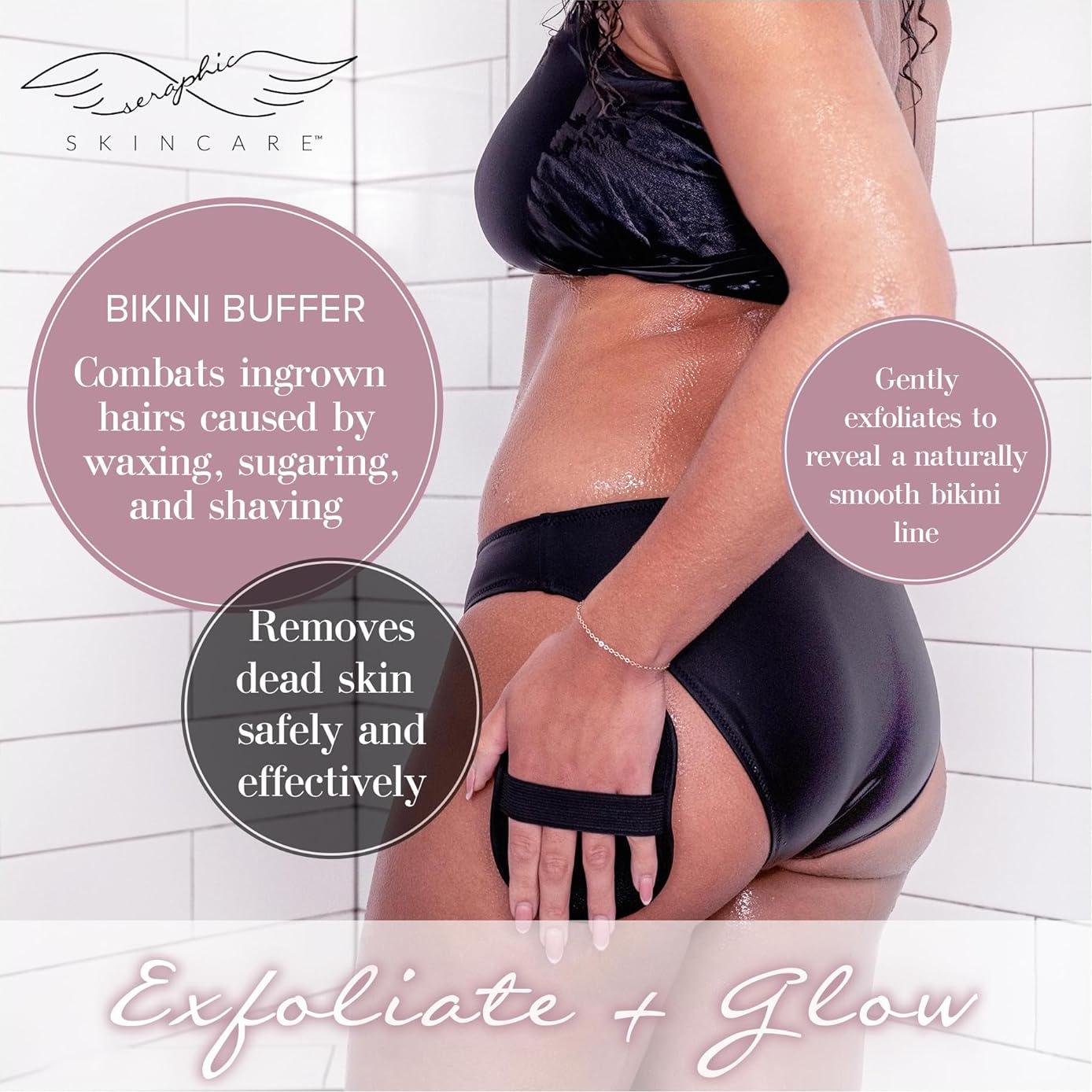 Mitón Exfoliante Vegano Seraphic Skincare para Bikini 11x15cm