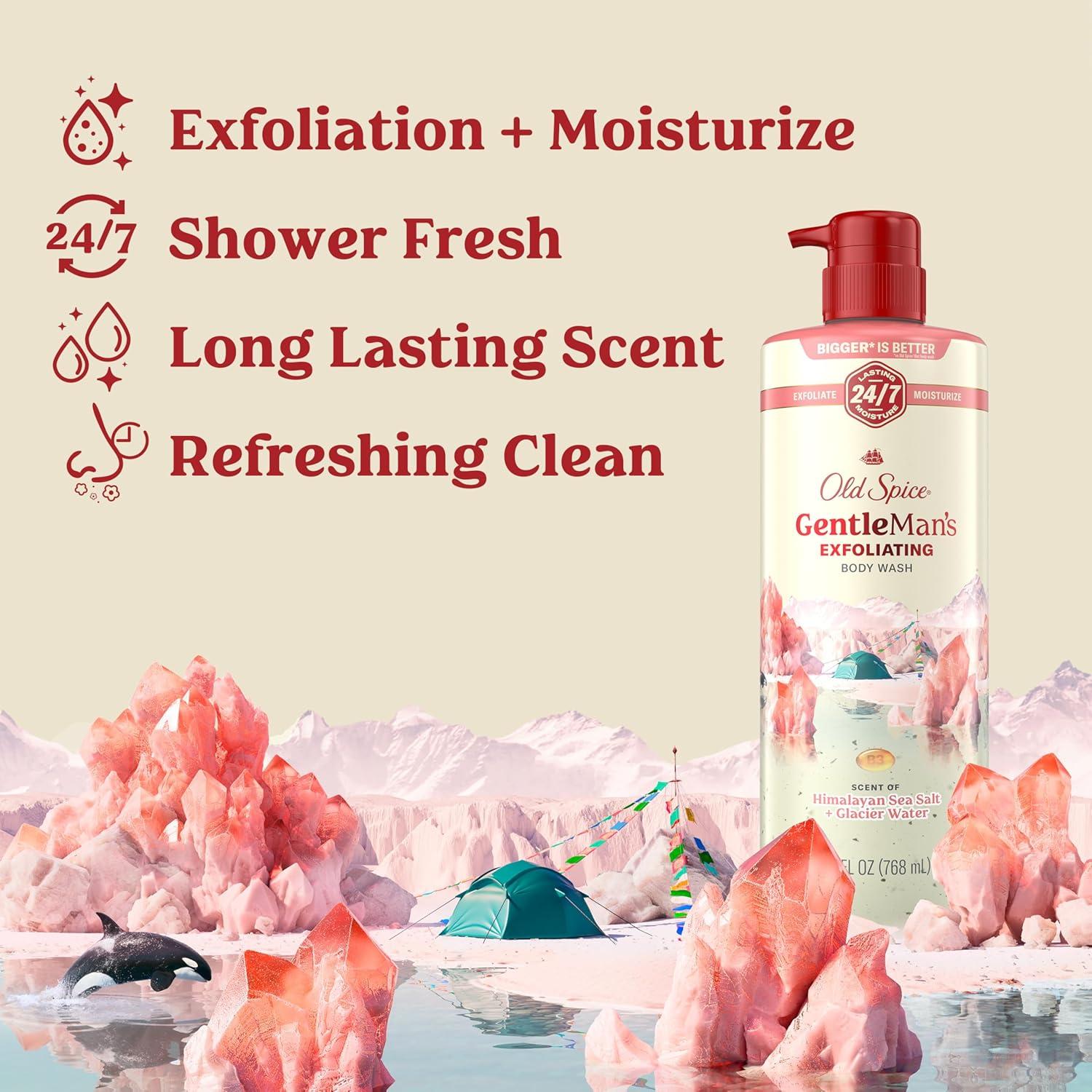 Gel de Ducha Exfoliante Old Spice 770ml Hidratante Aroma Fresco