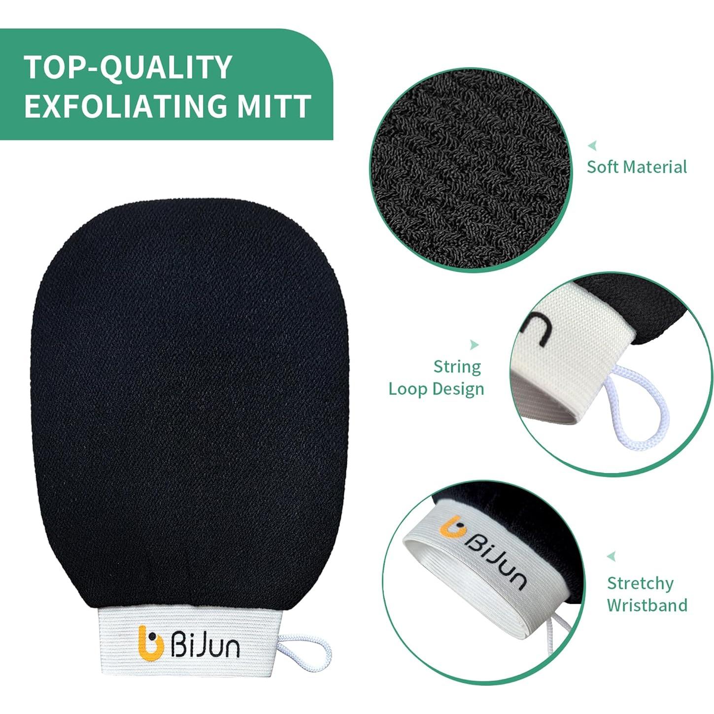 Guantes Exfoliantes BiJun Kessa - 4 Colores para Ducha