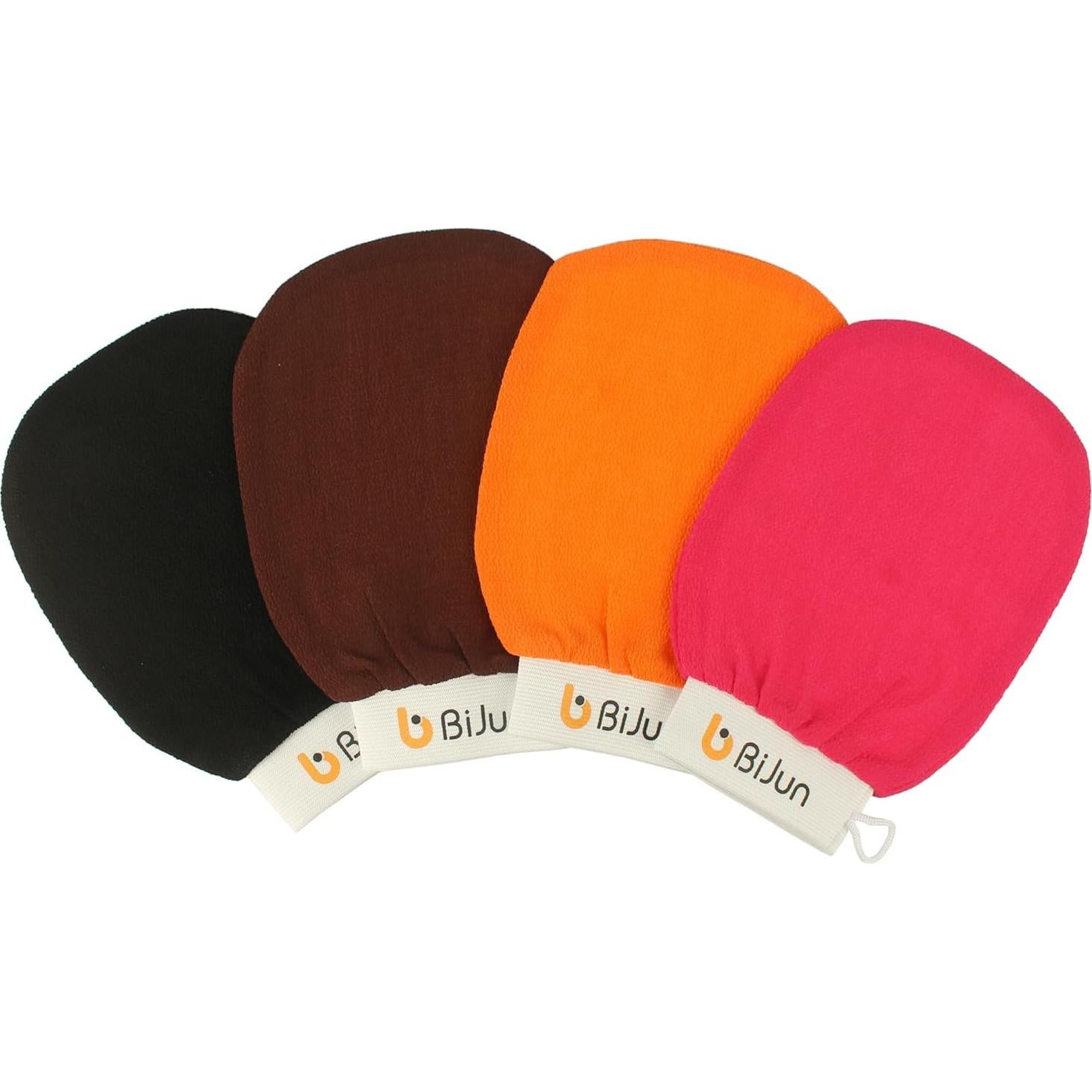 Guantes Exfoliantes BiJun Kessa - 4 Colores para Ducha