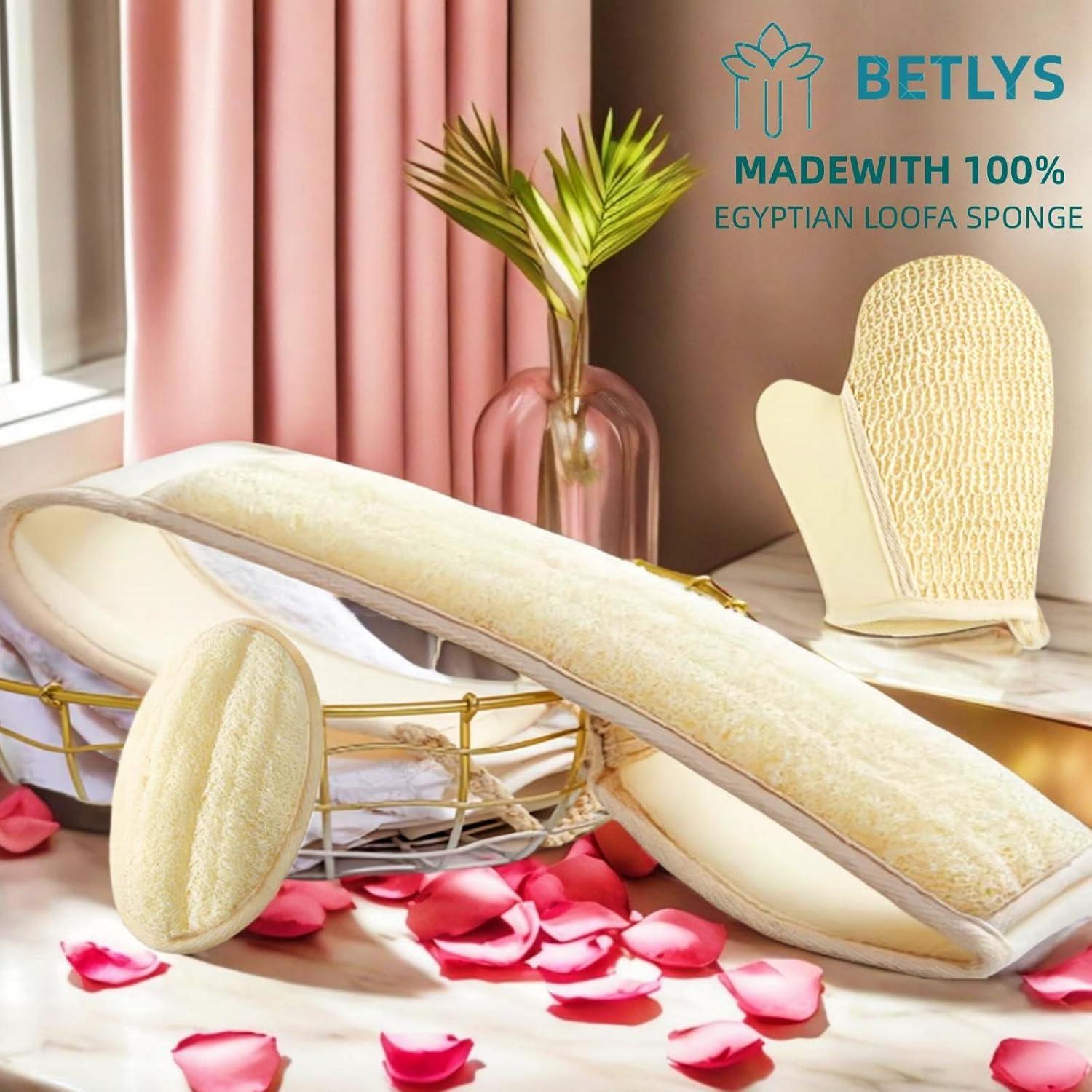 Set de 3 Esponjas de Lufa Natural BETLYS Exfoliantes