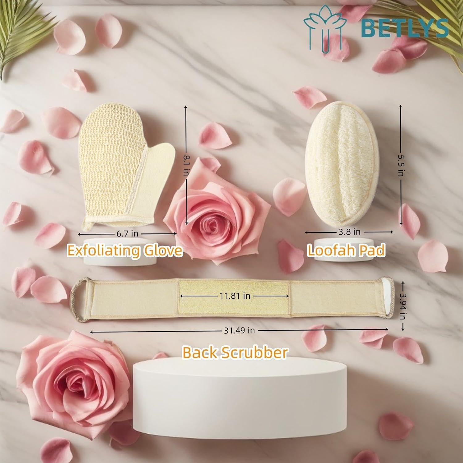Set de 3 Esponjas de Lufa Natural BETLYS Exfoliantes