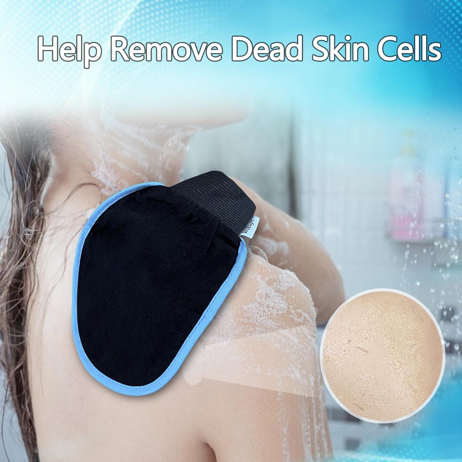 Mitón Exfoliante Corporal Coreano Wikups Negro 1 Pcs