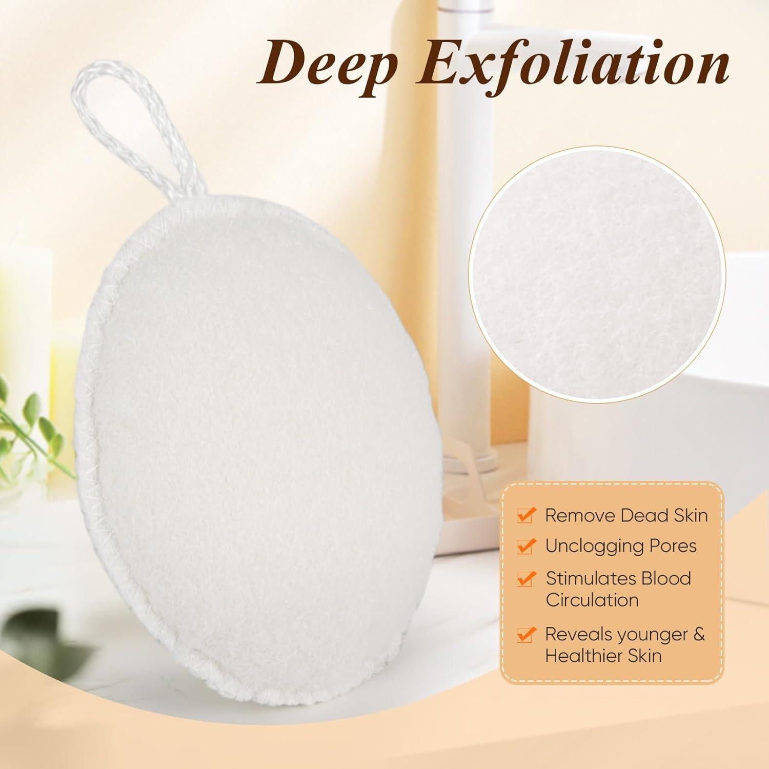 Esponja de Baño Bearona Exfoliante 2 Piezas 22x17 cm