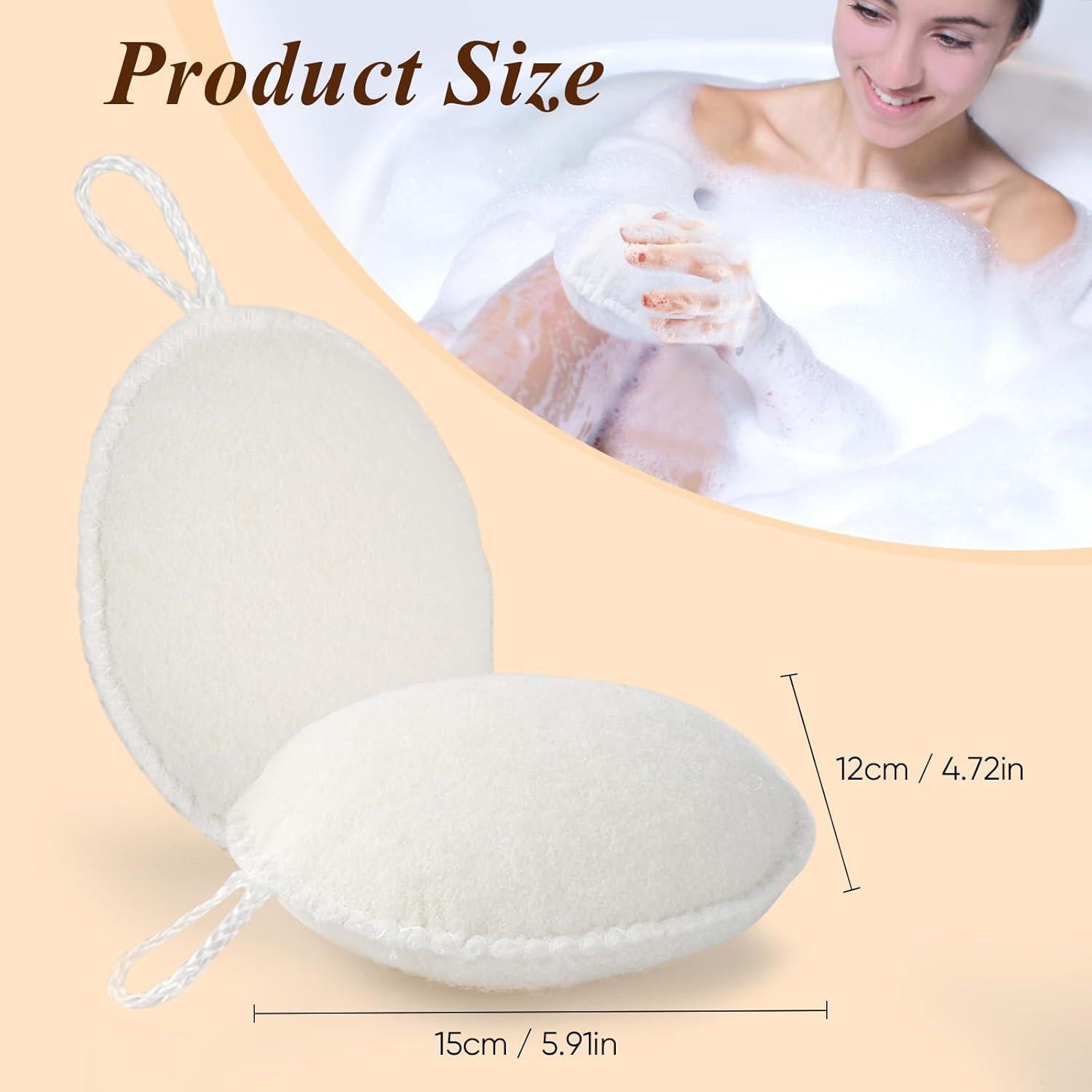 Esponja de Baño Bearona Exfoliante 2 Piezas 22x17 cm