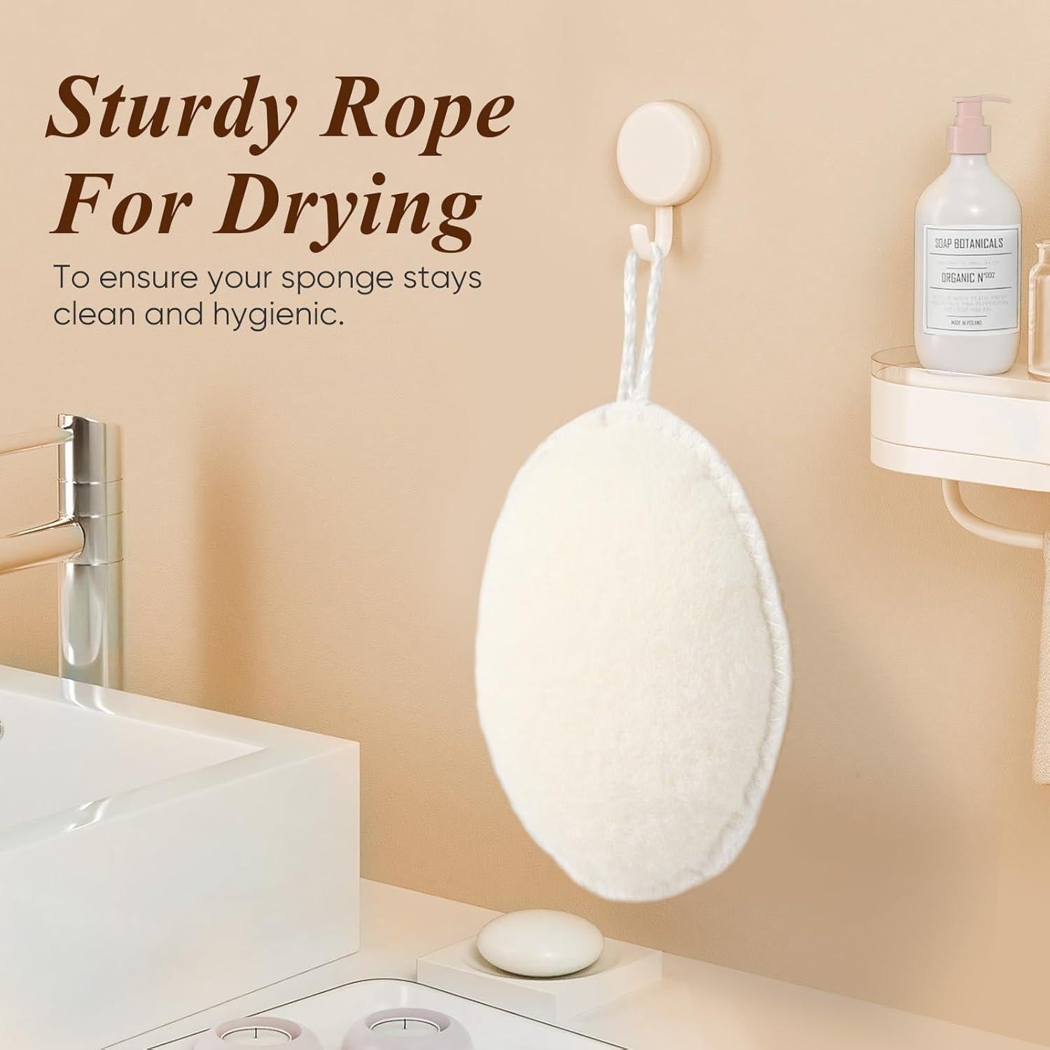 Esponja de Baño Bearona Exfoliante 2 Piezas 22x17 cm