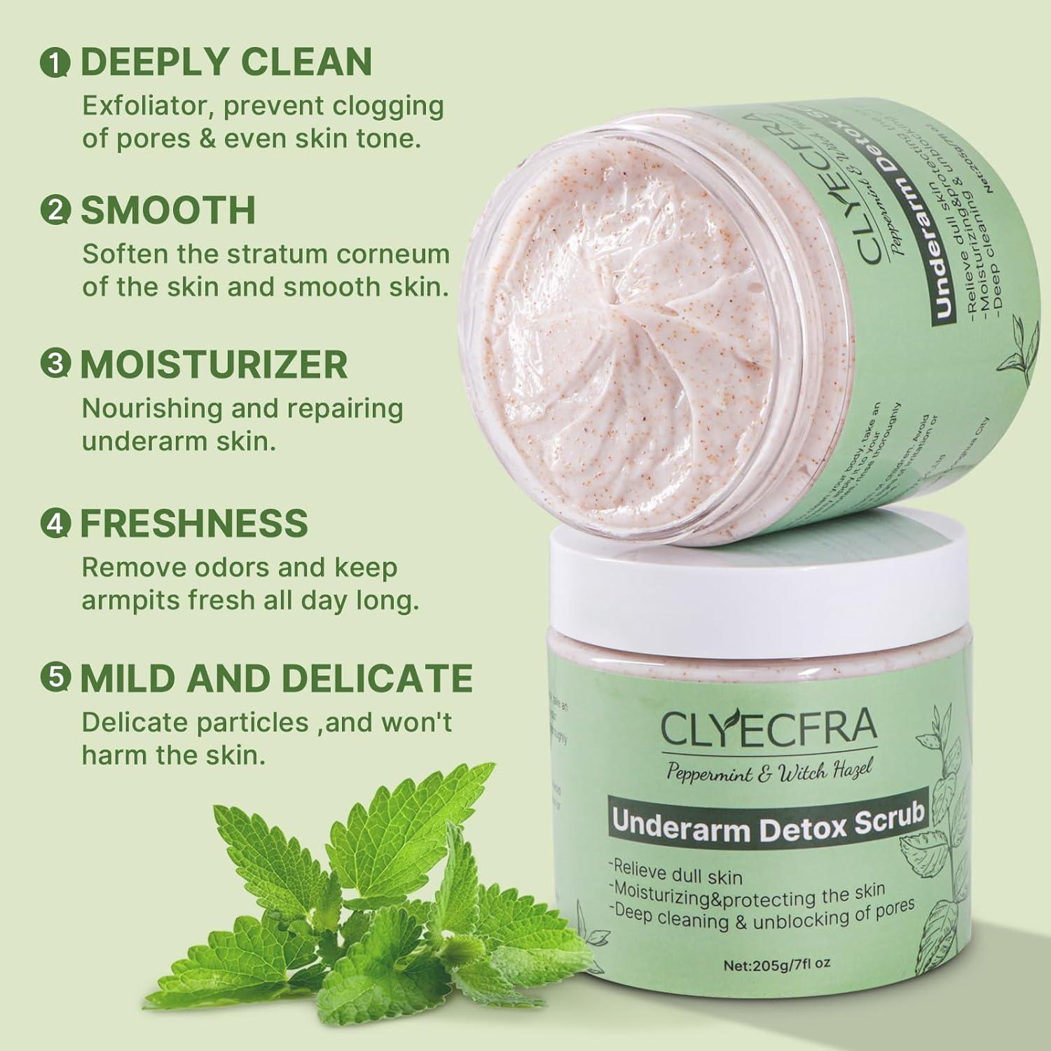 Exfoliante Detox Corporal CLYECFRA 200g Menta y Aloe Vera