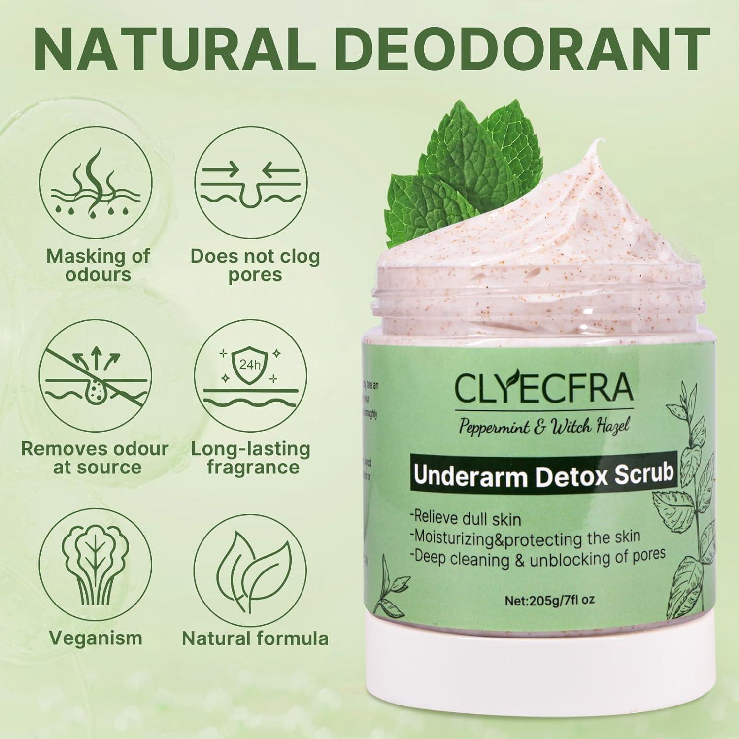 Exfoliante Detox Corporal CLYECFRA 200g Menta y Aloe Vera