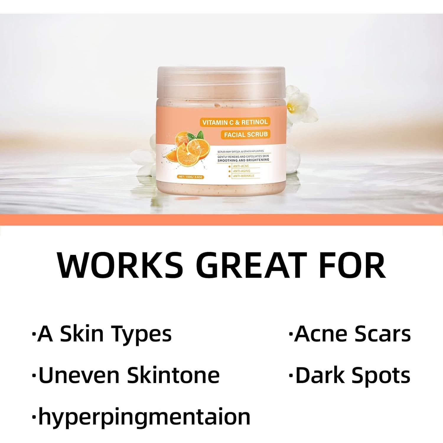 Exfoliante Facial y Corporal Vitamina C Retinol 99g