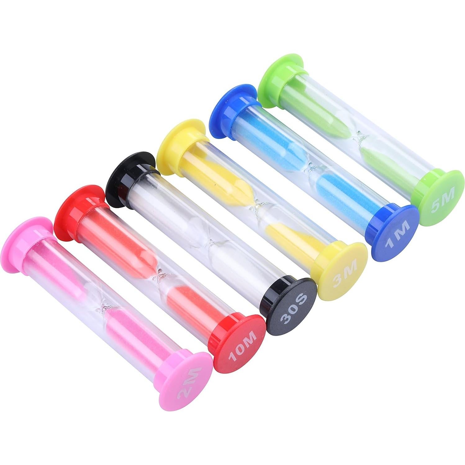 Temporizador de Arena I-MART Paquete de 6 Colores Variados