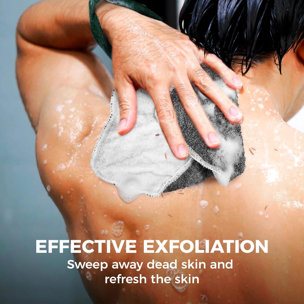 Toallas Exfoliantes ZOMCHI 2 Paquete Doble Textura 20x20cm