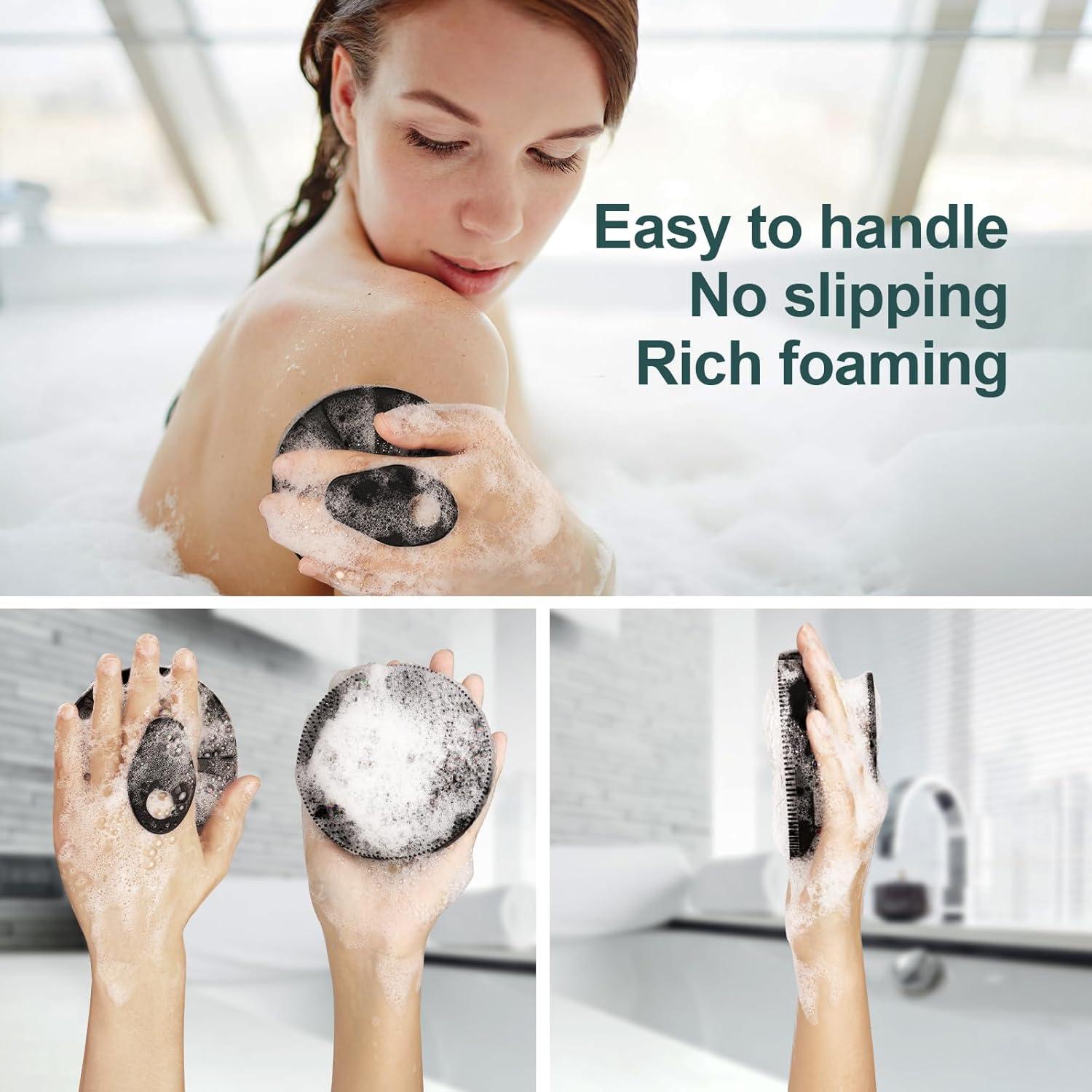 Cepillo Exfoliante de Silicona INNERNEED Negro 10,67 cm