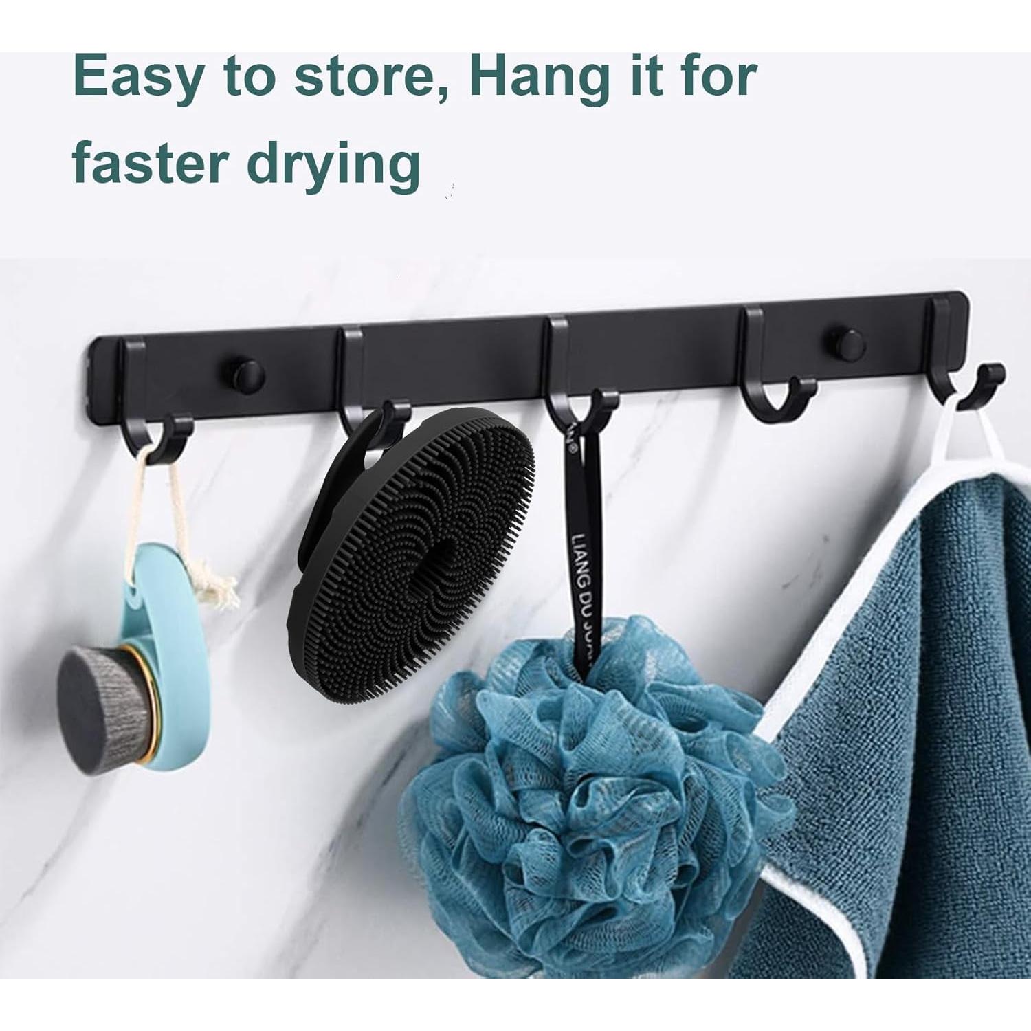 Cepillo Exfoliante de Silicona INNERNEED Negro 10,67 cm