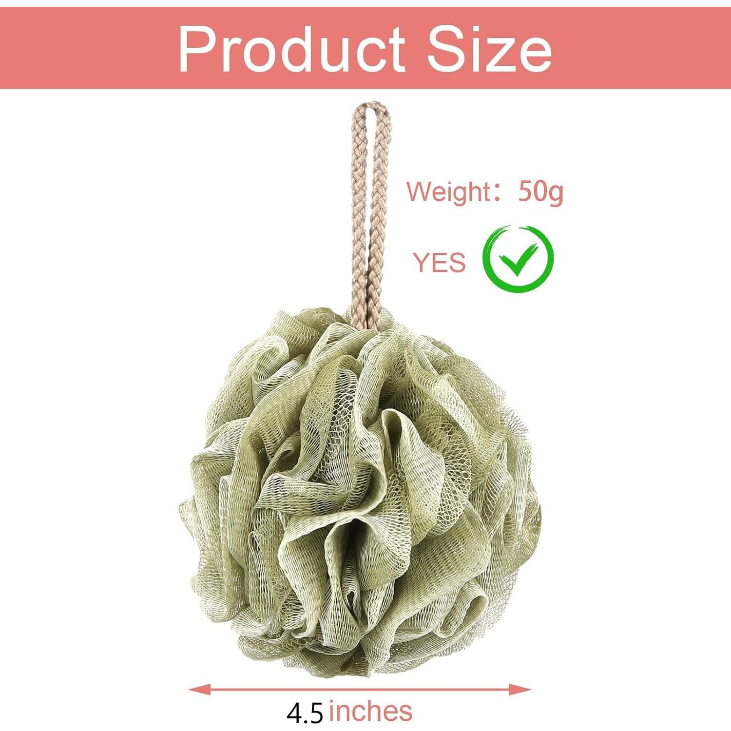 Paquete de 4 esponjas de lufa GoWorth exfoliantes 11,43 cm