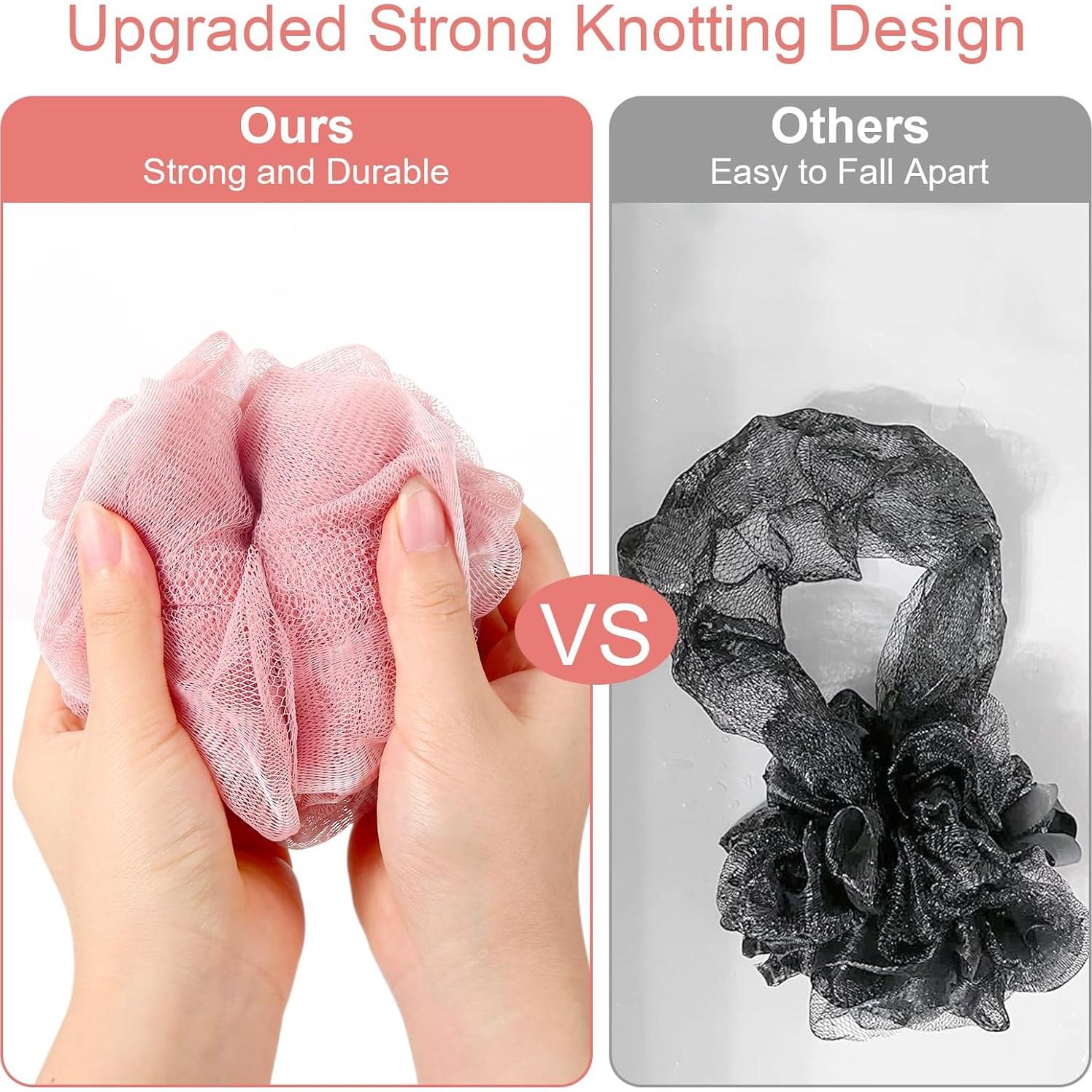 Paquete de 4 esponjas de lufa GoWorth exfoliantes 11,43 cm