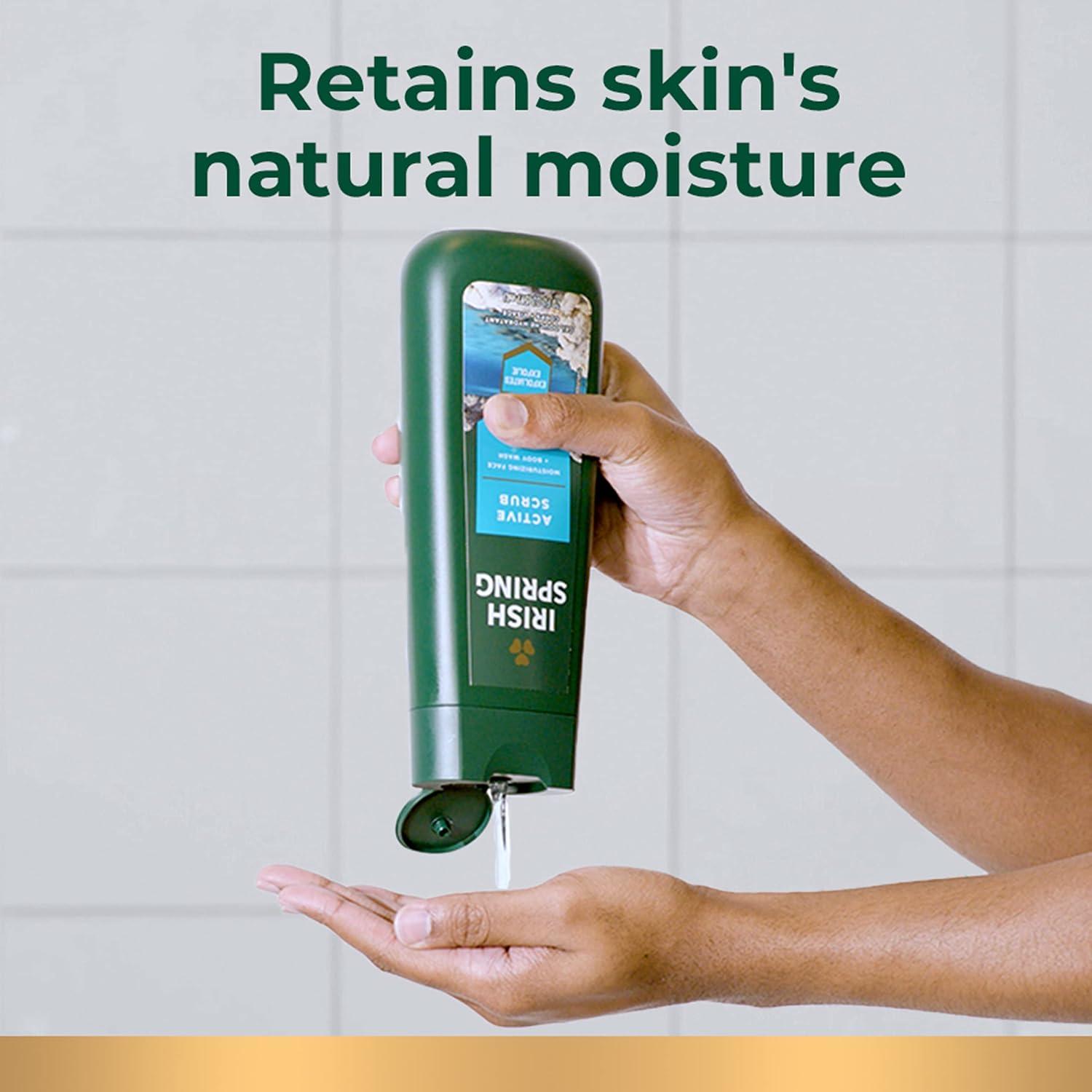 Gel de Ducha Exfoliante Irish Spring para Hombres 4x20 oz