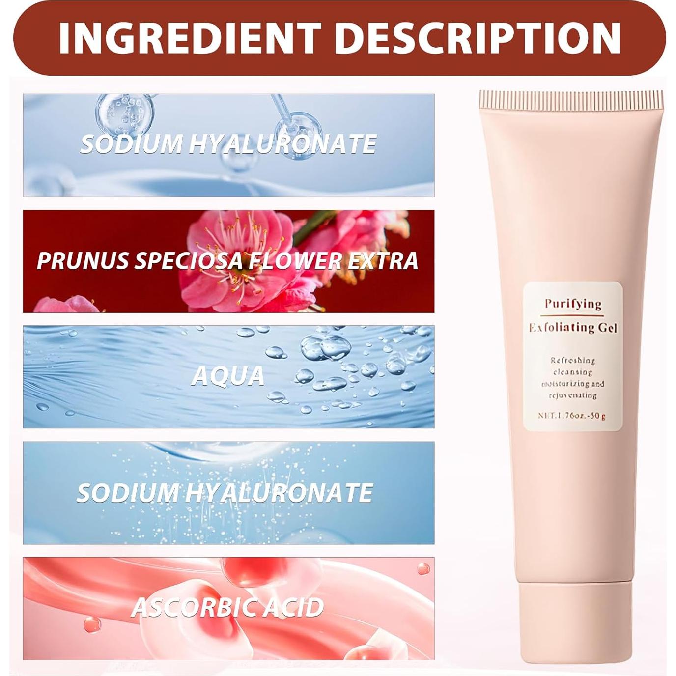 Gel Exfoliante Purificante Agoname 130g Pack 2 Pcs