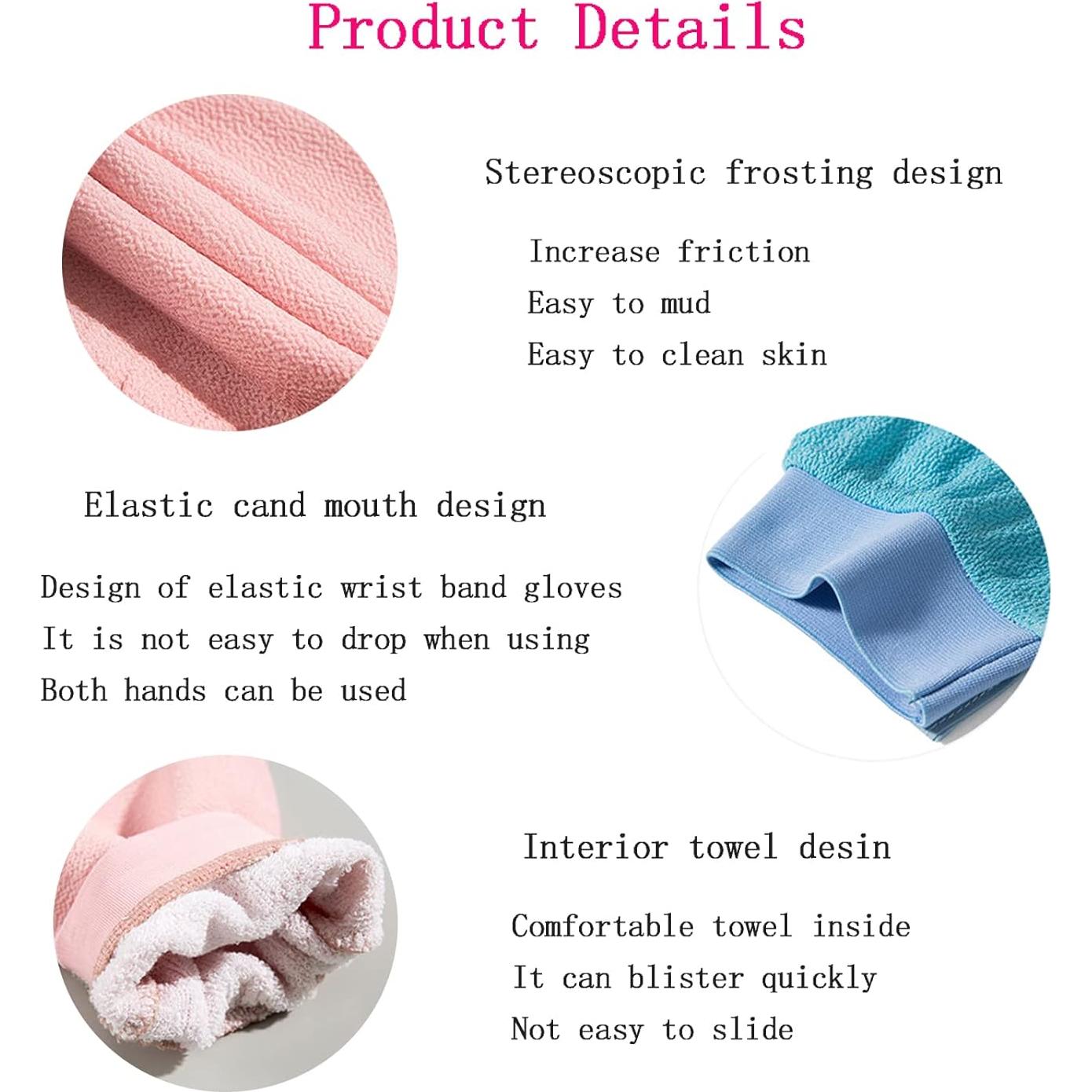 Guante Exfoliante Corporal Keesa Azul 1Pcs - Spa Coreano