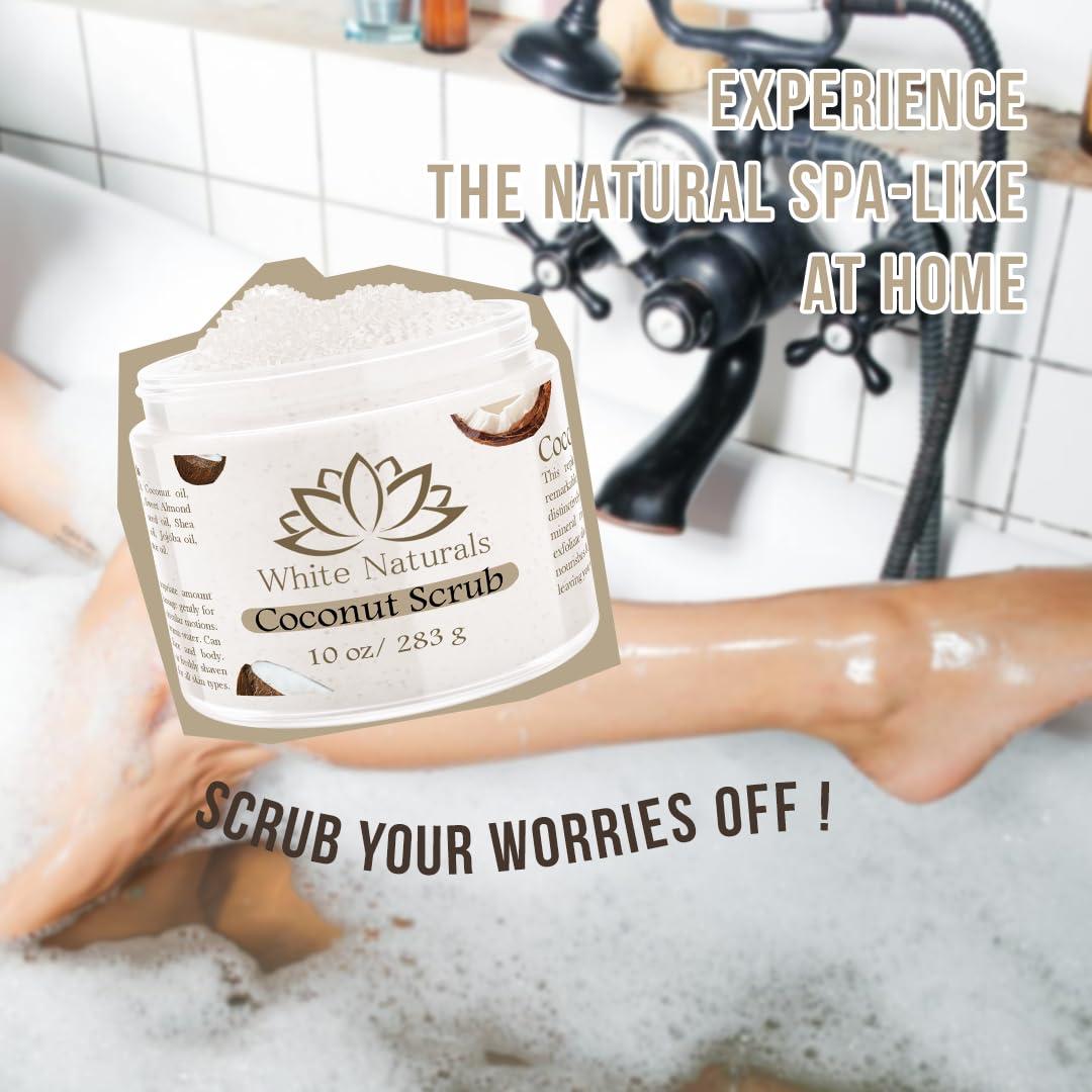 Exfoliante Corporal de Coco Orgánico White Naturals 280g