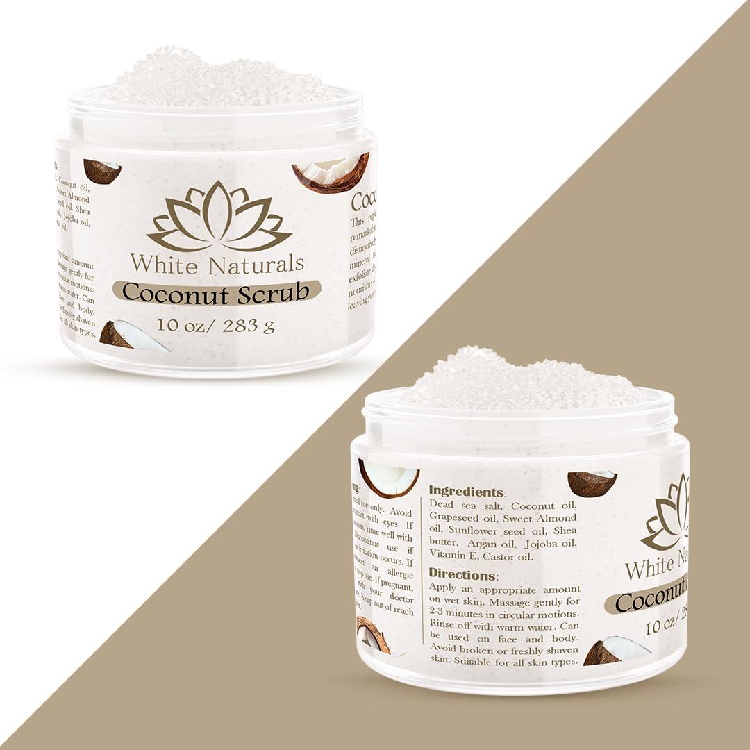 Exfoliante Corporal de Coco Orgánico White Naturals 280g