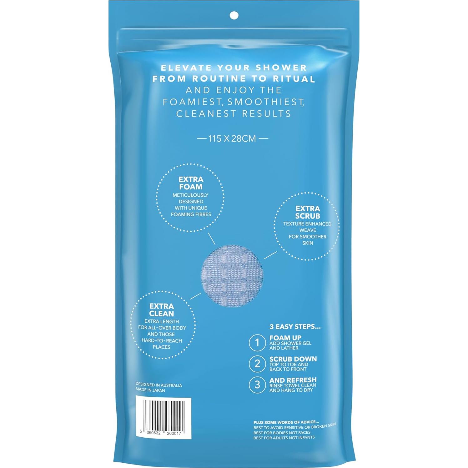 Toalla Exfoliante Bondi - Extra Larga - Hecha en Japón