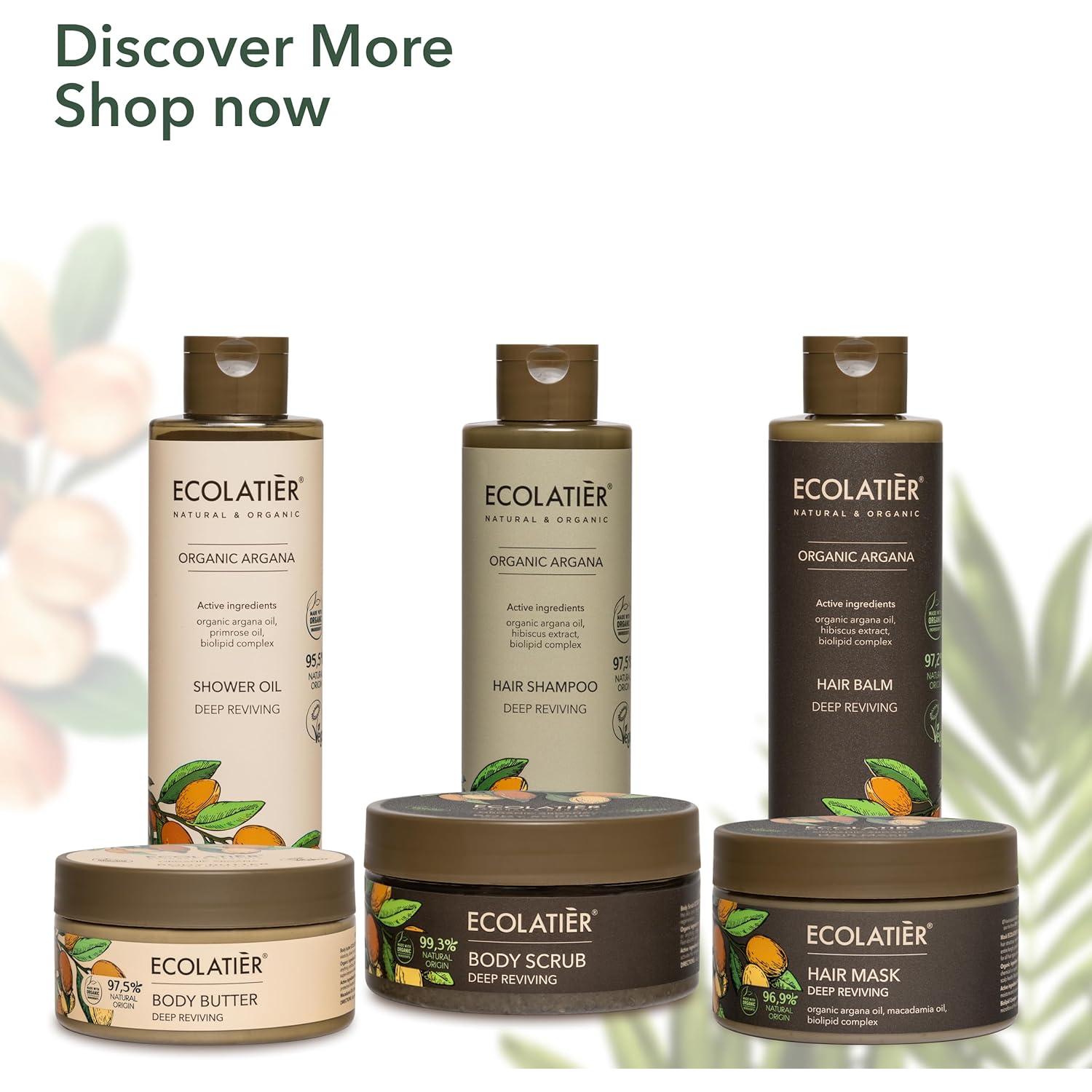 Exfoliante Corporal ECOLATIER con Aceite de Argán 240 ml