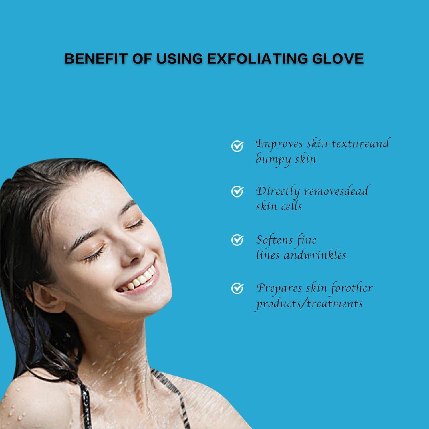 Guante Exfoliante Lusilushy Verde Doble Cara 23x13cm