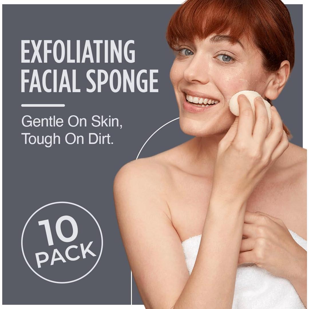 Esponjas Faciales Exfoliantes HartFelt - Paquete de 10