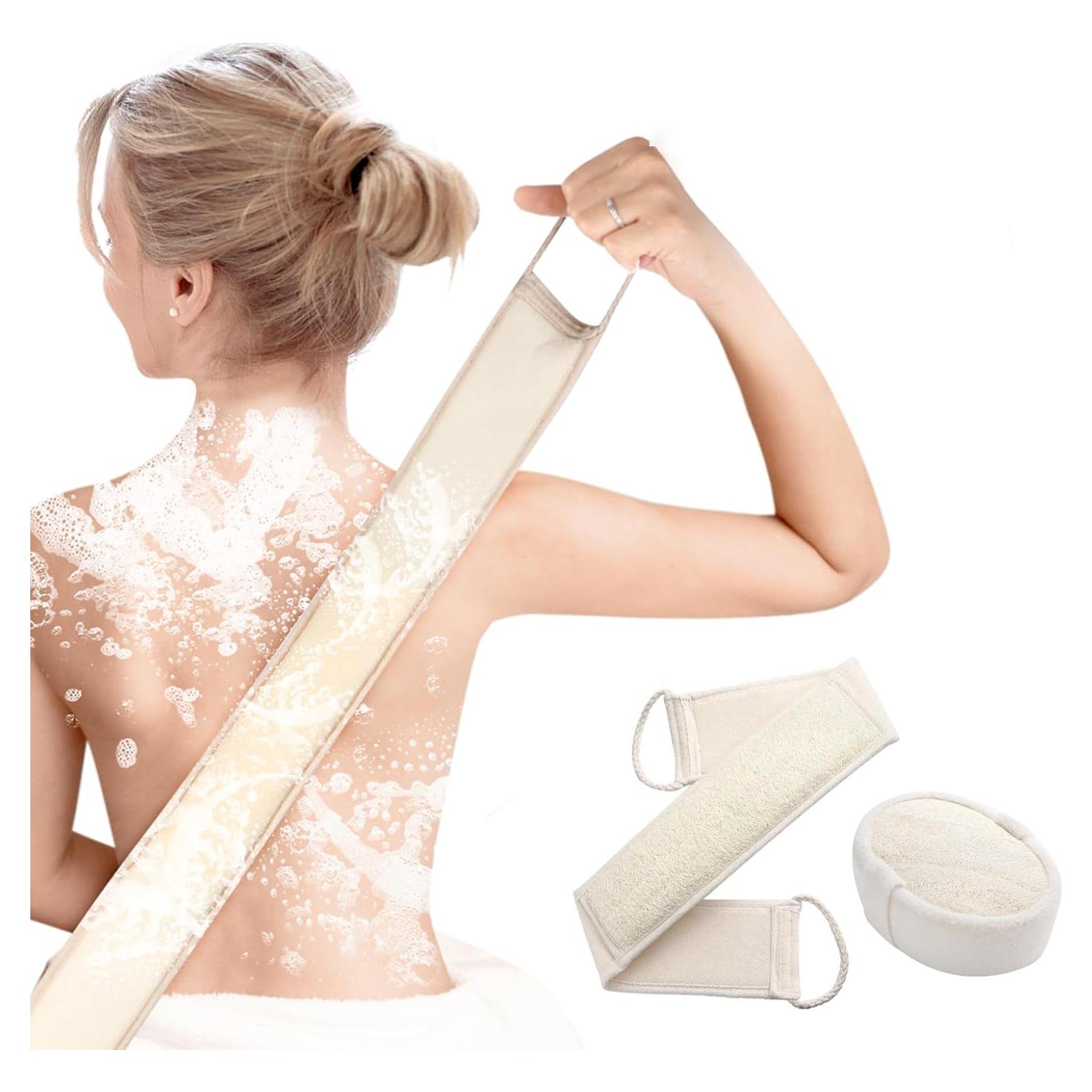 Juego de Esponjas de Lufa Natural Exfoliantes 2 Piezas