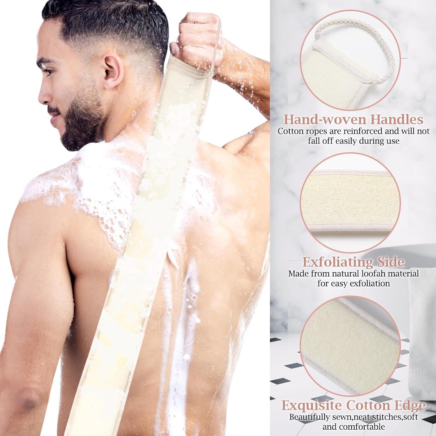 Juego de Esponjas de Lufa Natural Exfoliantes 2 Piezas