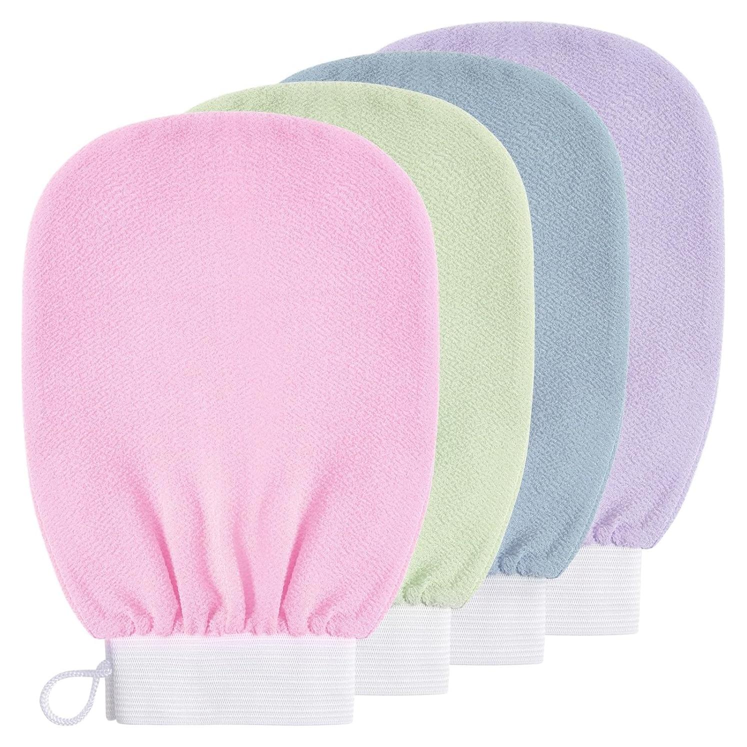 Guantes Exfoliantes Corporales 4 PCS Genérico - Ducha y Spa