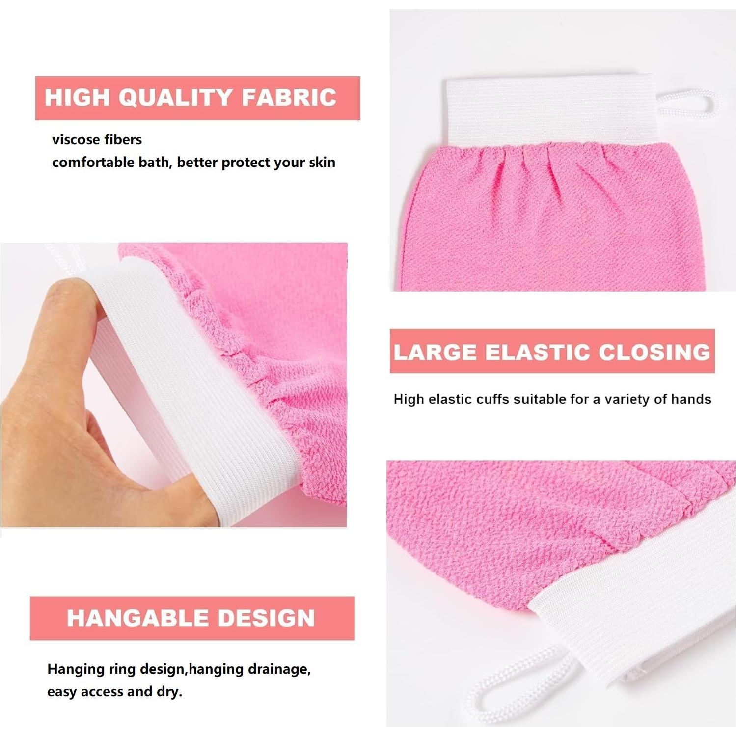 Guantes Exfoliantes Corporales 4 PCS Genérico - Ducha y Spa