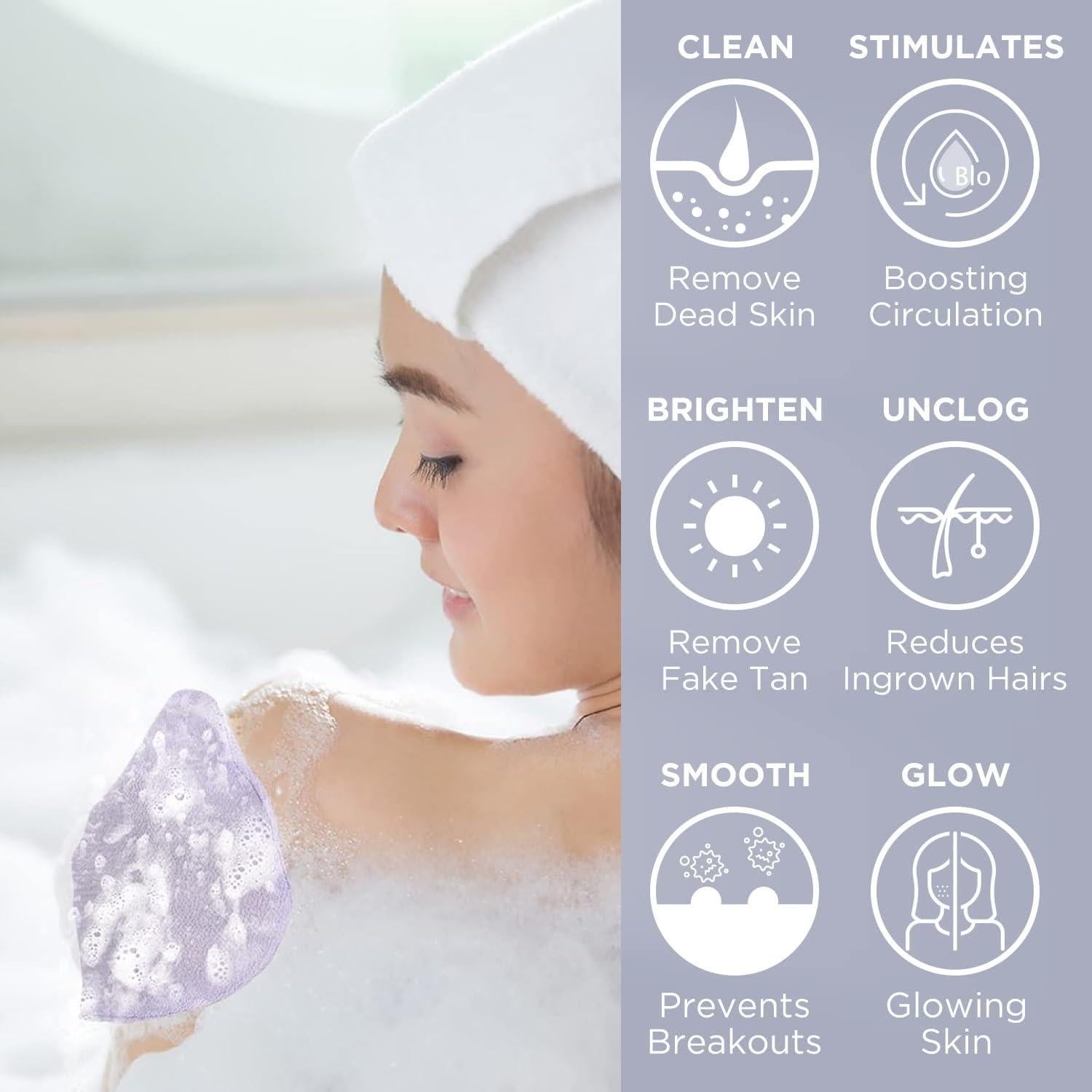 Guantes Exfoliantes Corporales 4 PCS Genérico - Ducha y Spa