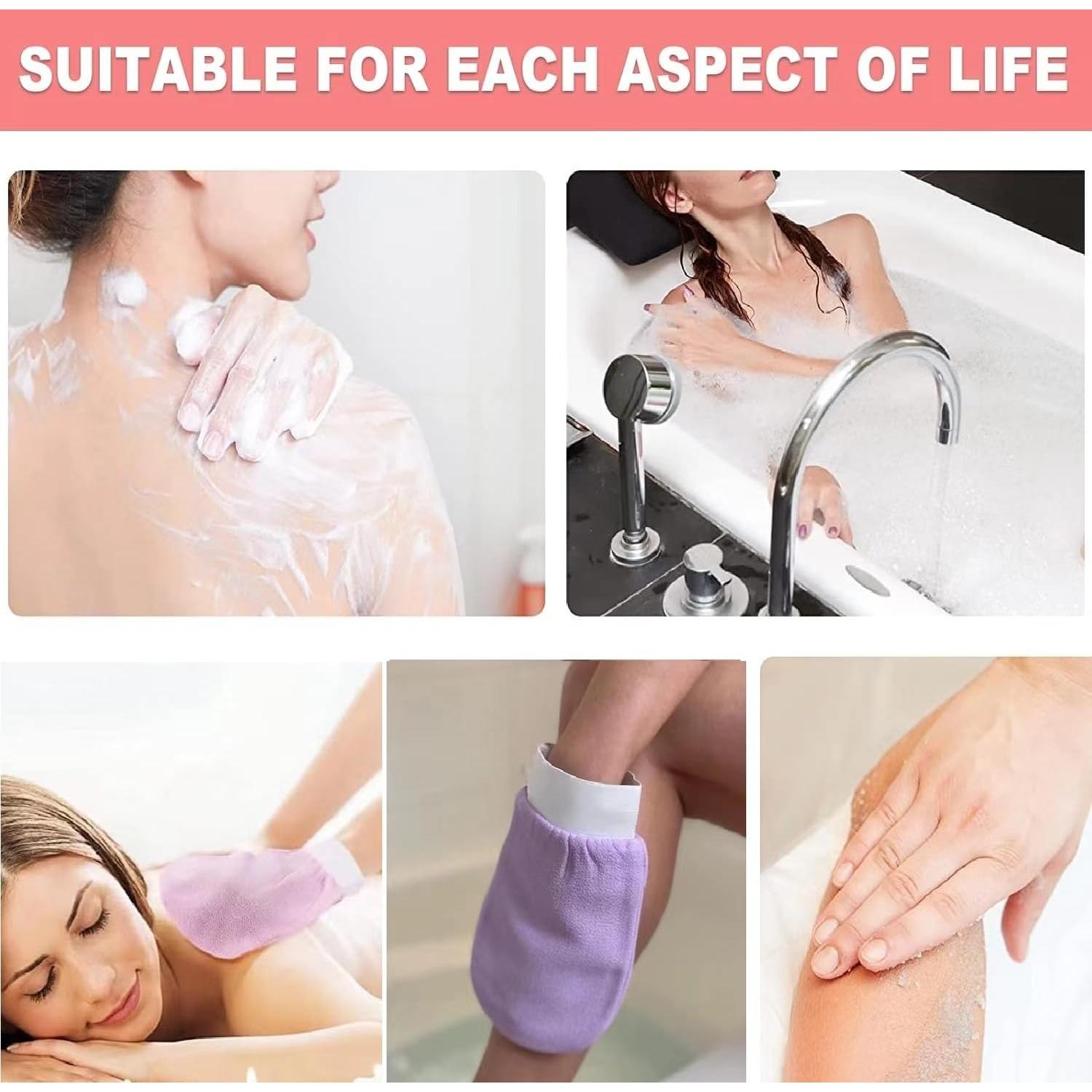 Guantes Exfoliantes Corporales 4 PCS Genérico - Ducha y Spa