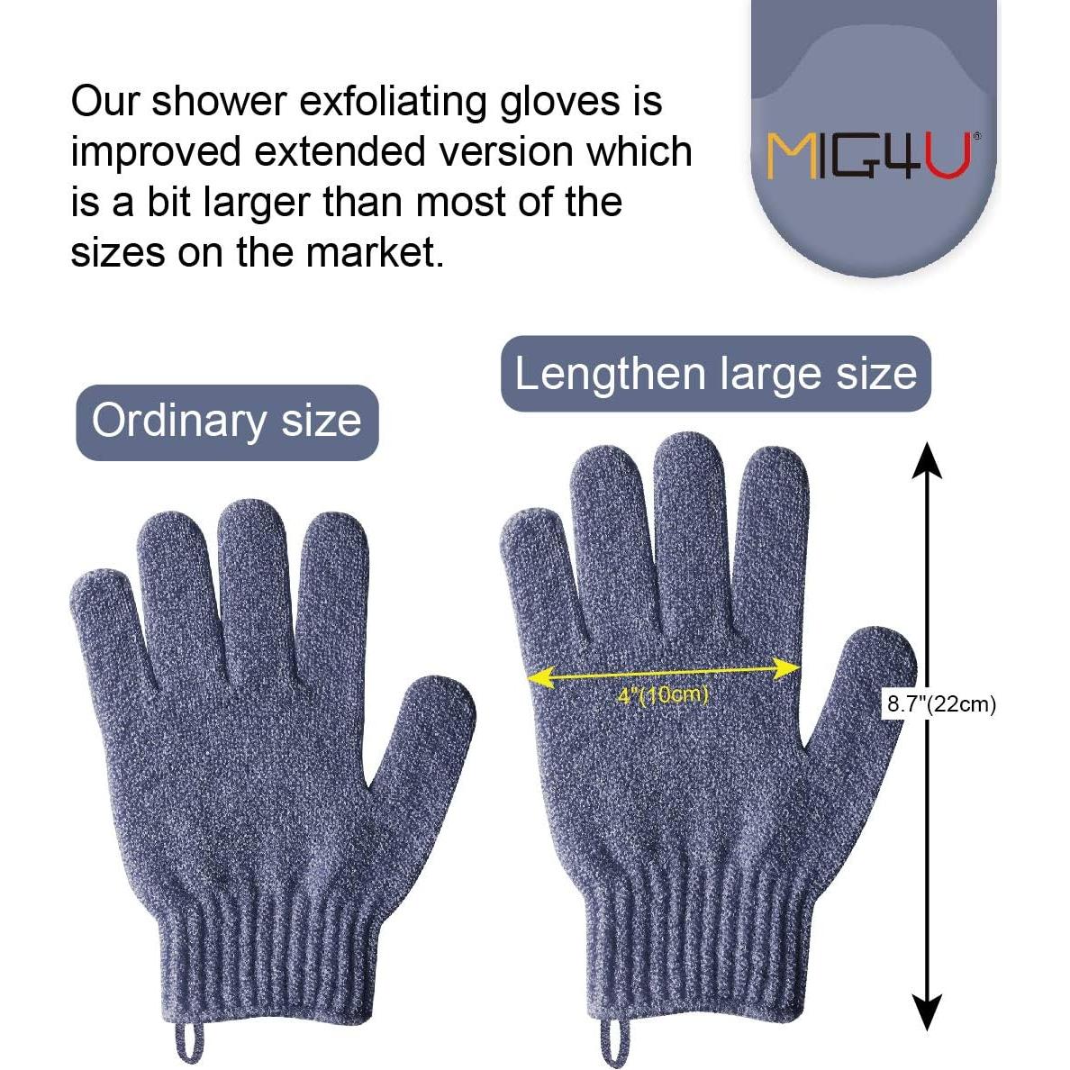 Guantes Exfoliantes MIG4U para Ducha - Limpieza Profunda