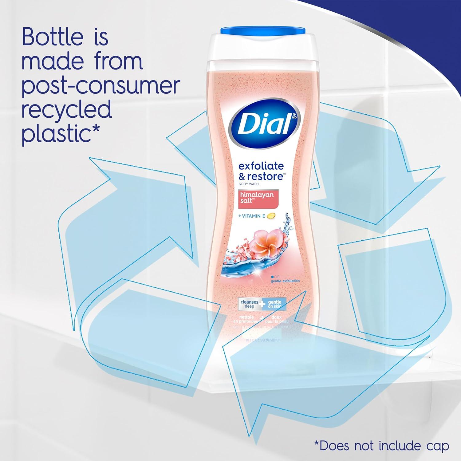 Jabón Corporal Dial Exfoliante Sal del Himalaya 4x473ml