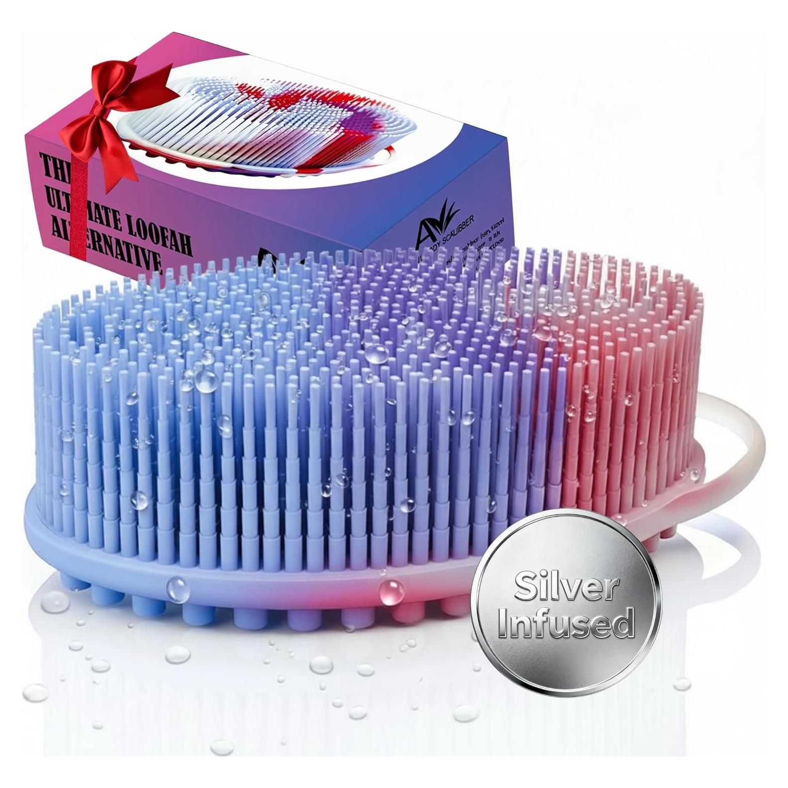 Exfoliante Corporal de Silicona Avilana con Plata - Doble Lado