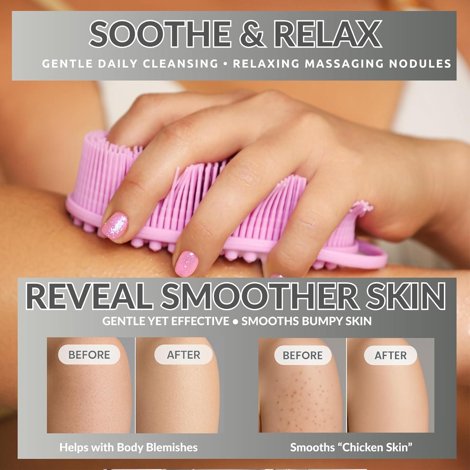 Exfoliante Corporal de Silicona Avilana con Plata - Doble Lado