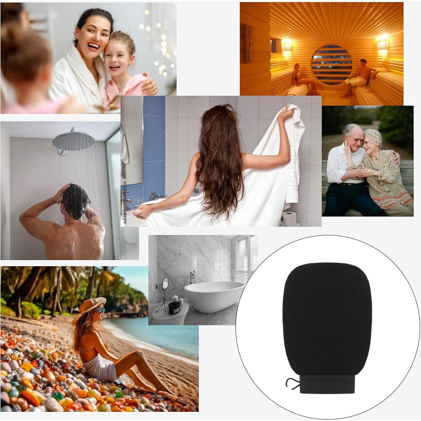 Guantes Exfoliantes de Doble Cara Yangjiang - Fibra Viscosa