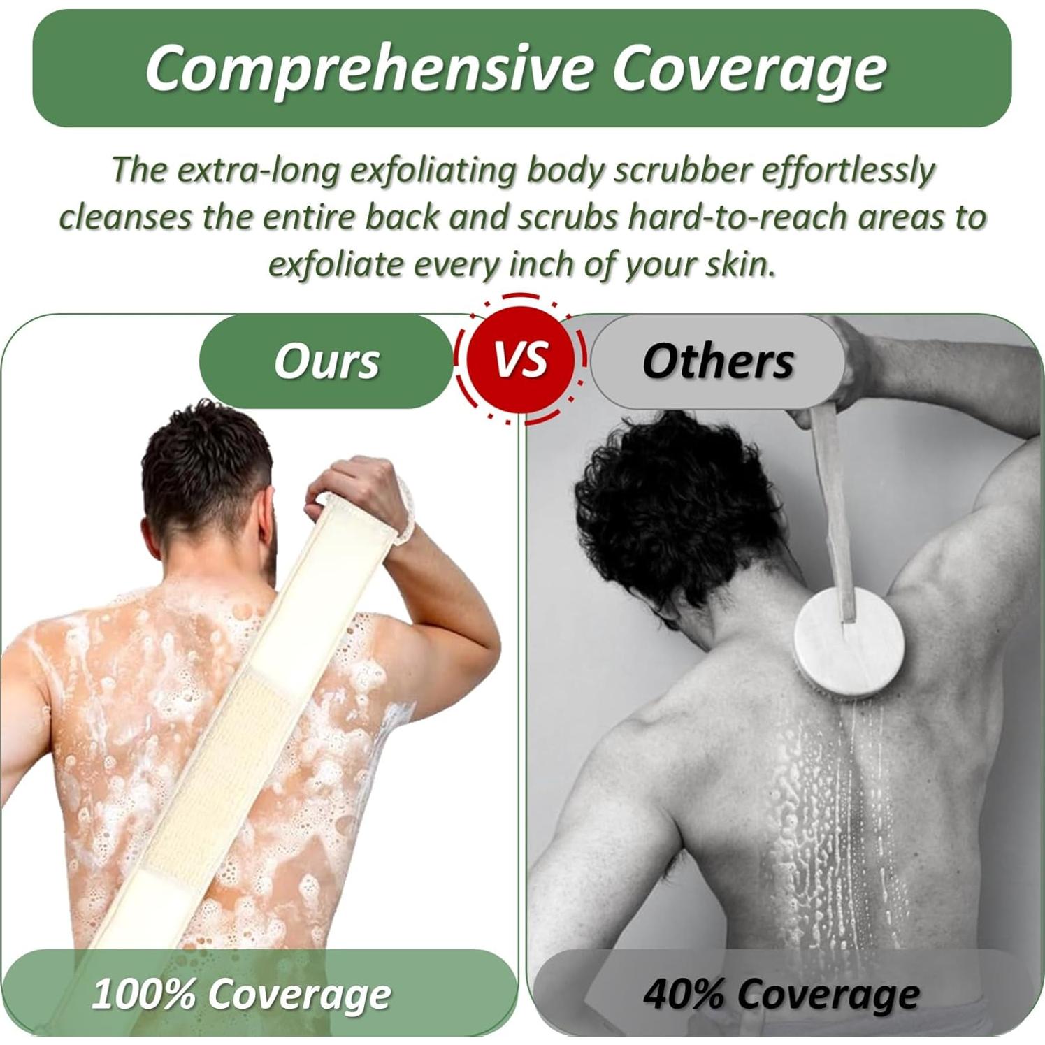 Esponja de Lufa Natural Exfoliante FYRLFB con Mango 80 cm